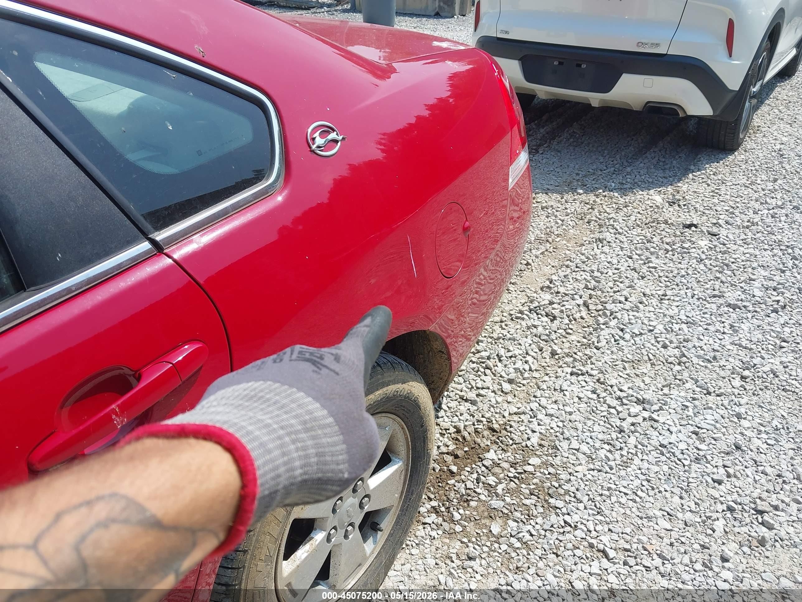 2008 Chevrolet Impala Lt Red vin: 2G1WT55N981208597