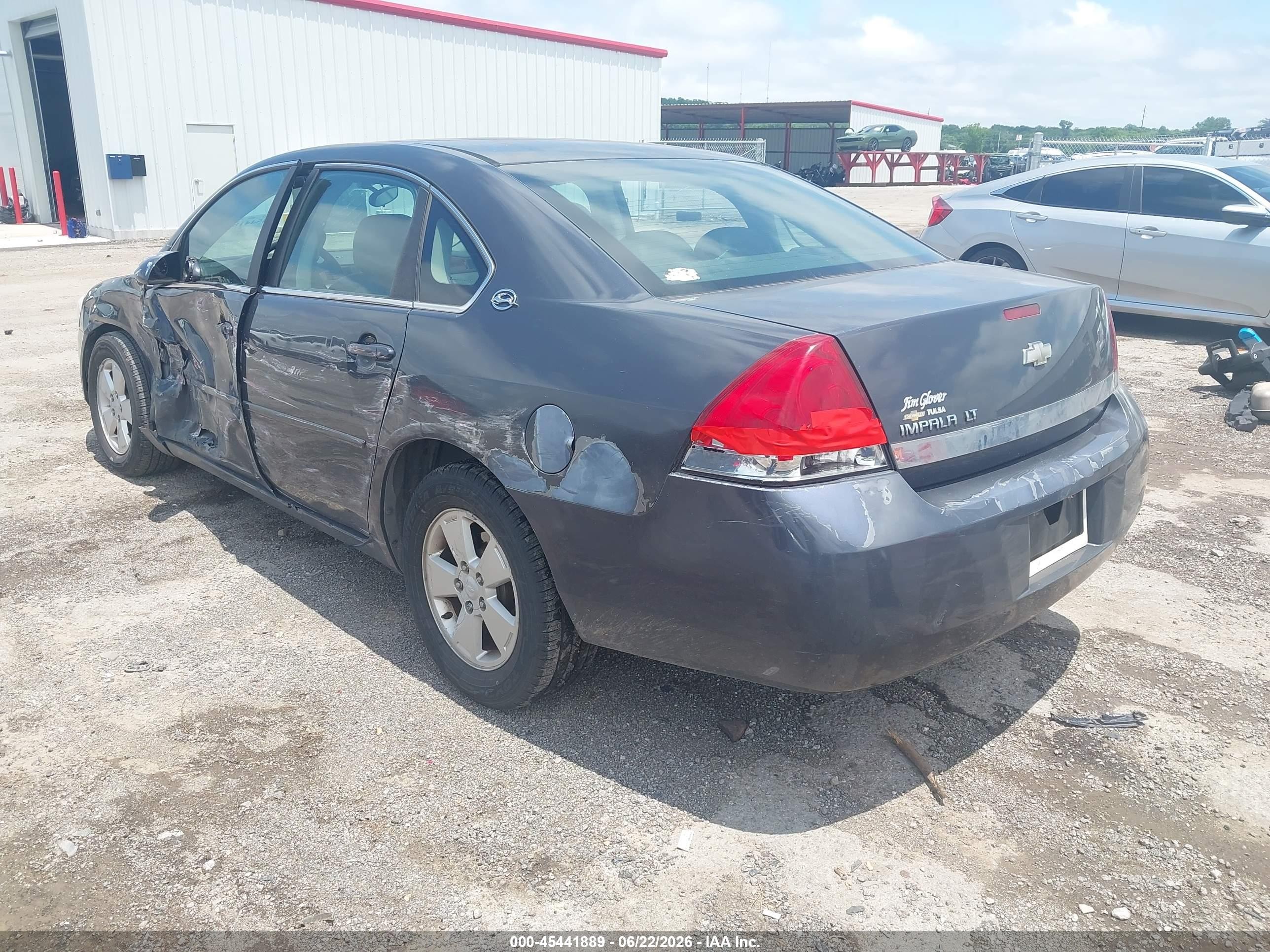 2008 Chevrolet Impala Lt Blue vin: 2G1WT55N981287575