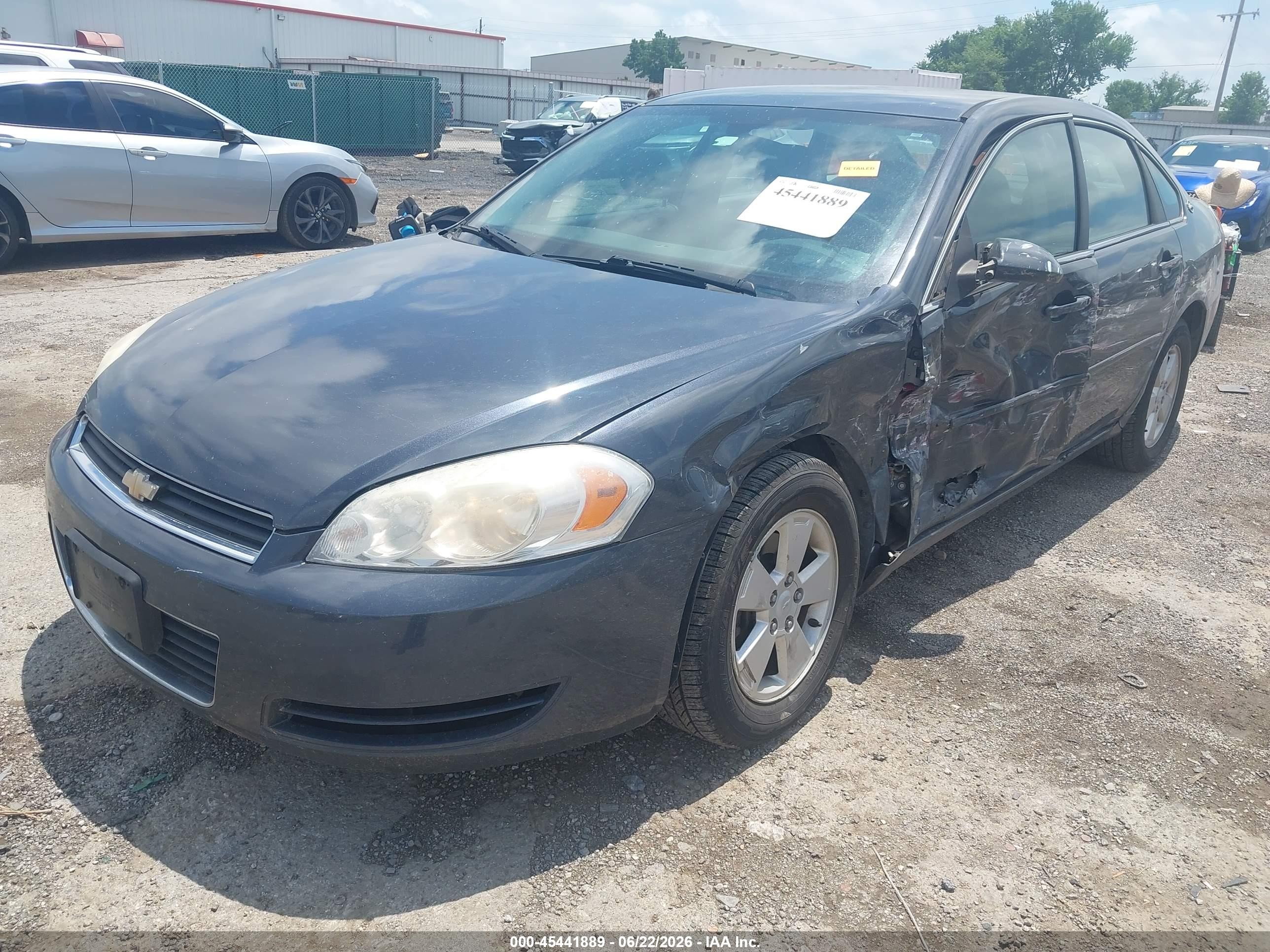 2008 Chevrolet Impala Lt Blue vin: 2G1WT55N981287575