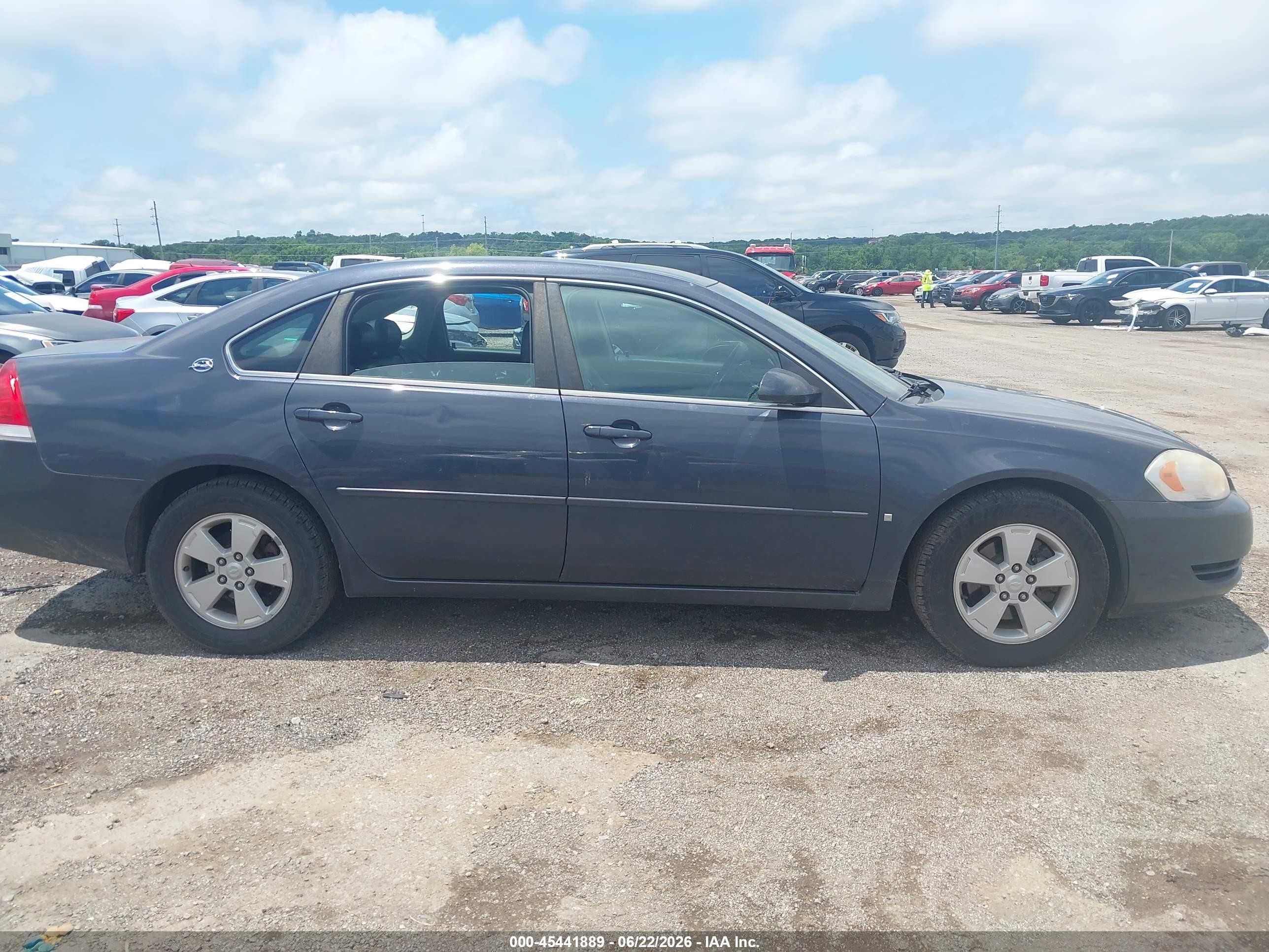 2008 Chevrolet Impala Lt Blue vin: 2G1WT55N981287575