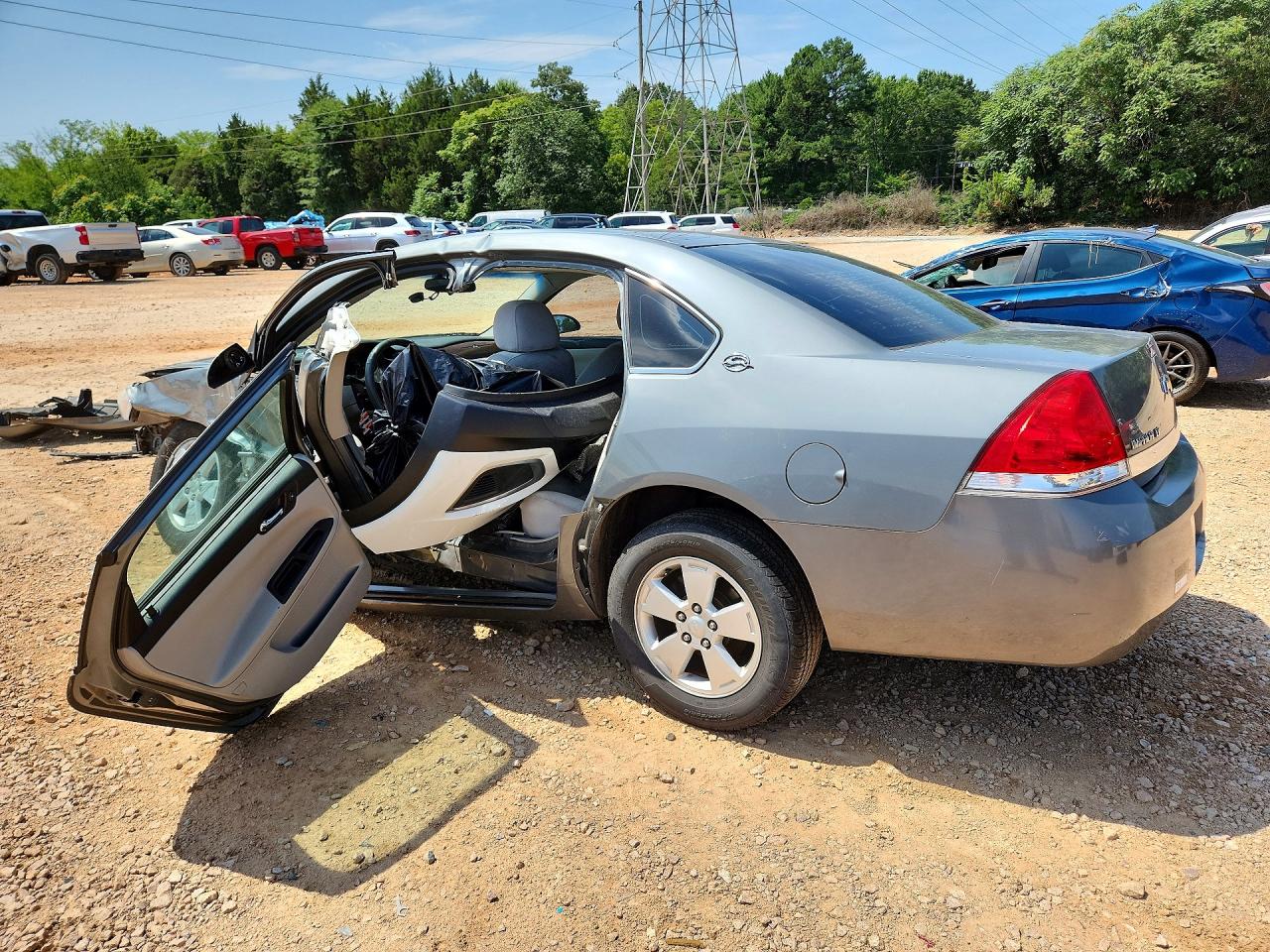 2008 Chevrolet Impala Lt Blue vin: 2G1WT55NX81296382