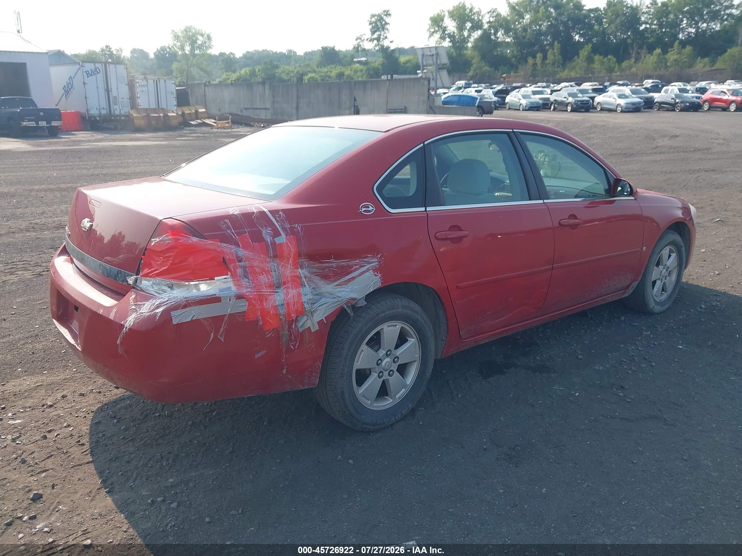 2008 Chevrolet Impala Lt Красный vin: 2G1WT55NX89132129