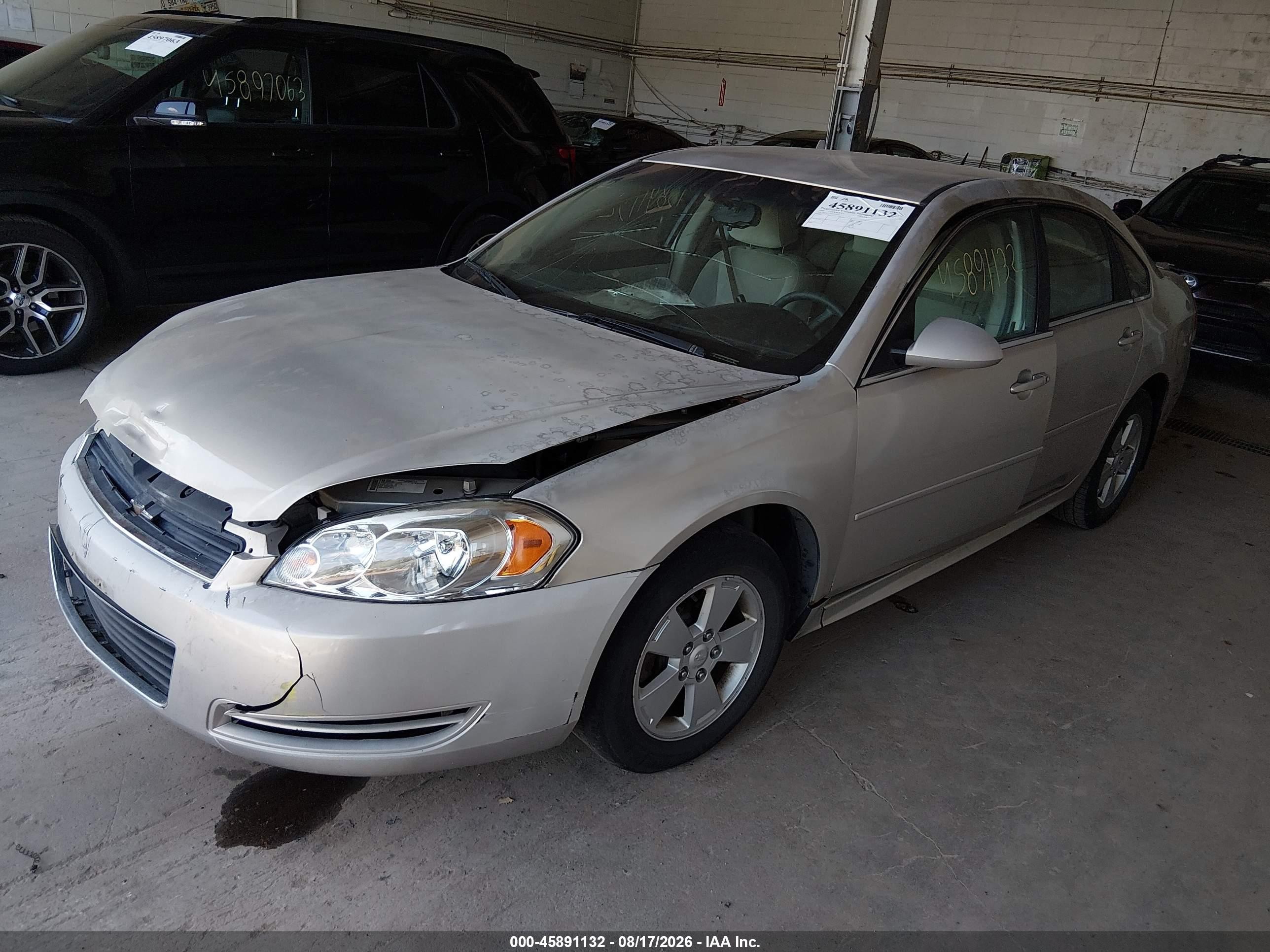 2009 Chevrolet Impala Lt Желто-коричневый vin: 2G1WT57K091101443
