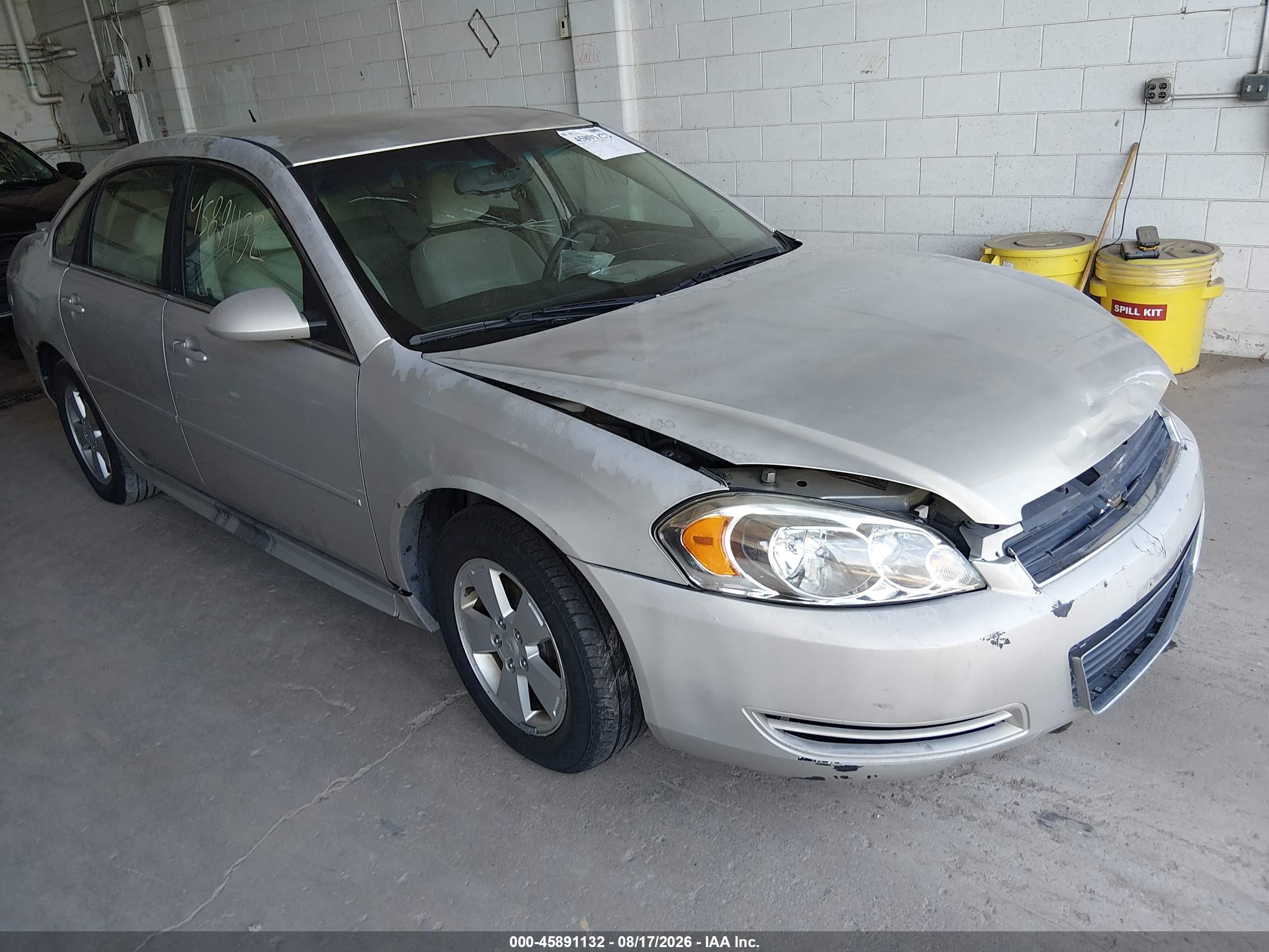 2009 Chevrolet Impala Lt Желто-коричневый vin: 2G1WT57K091101443