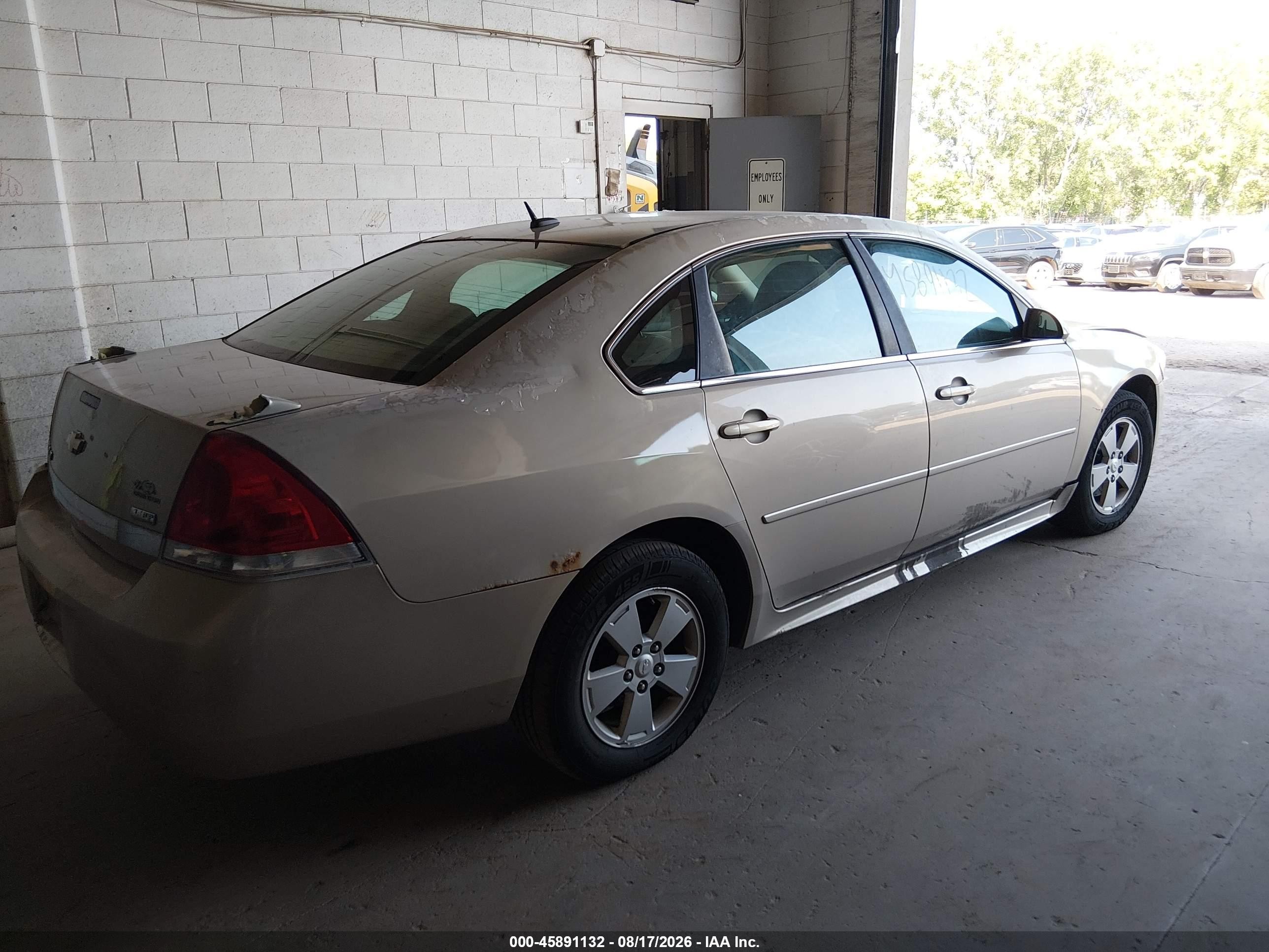 2009 Chevrolet Impala Lt Желто-коричневый vin: 2G1WT57K091101443