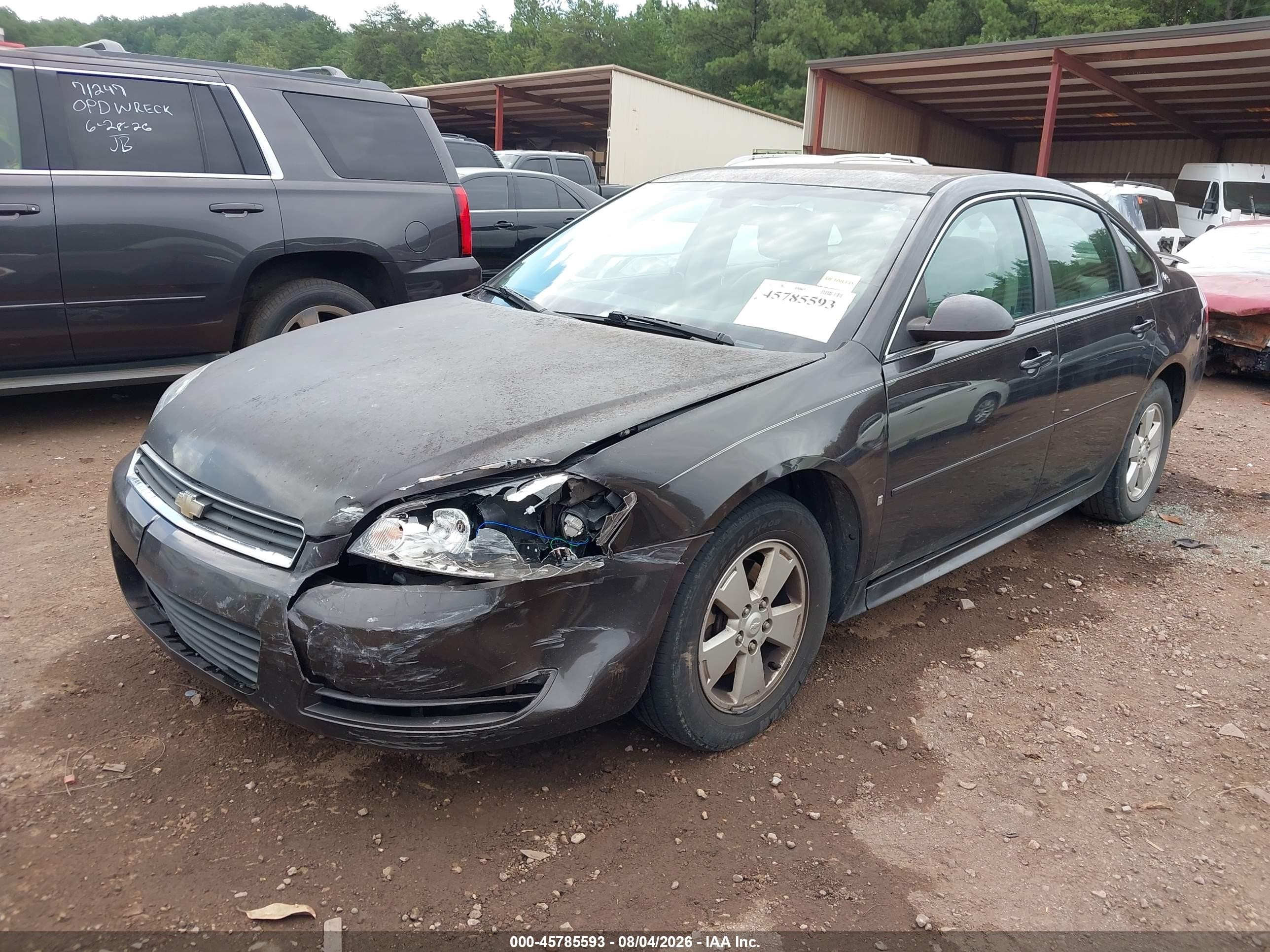 2009 Chevrolet Impala Lt Black vin: 2G1WT57K091119442