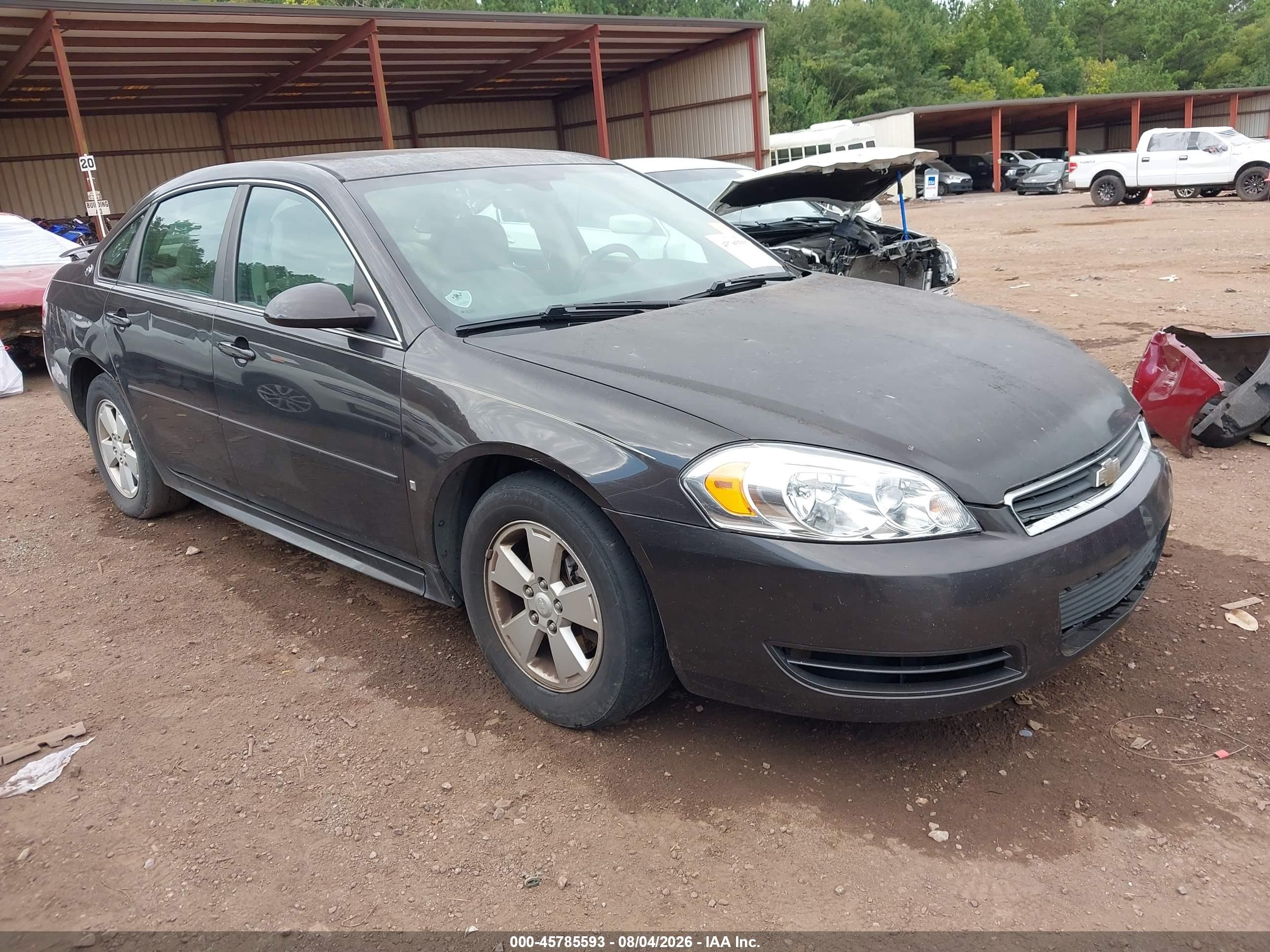 2009 Chevrolet Impala Lt Черный vin: 2G1WT57K091119442