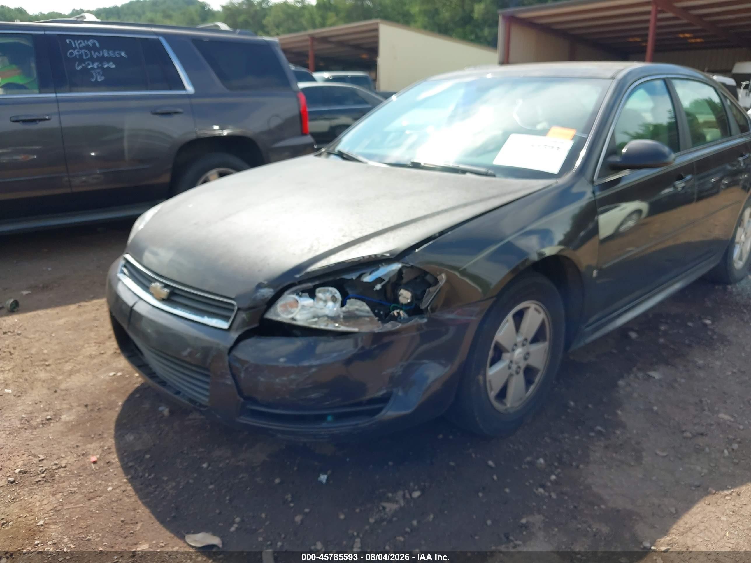 2009 Chevrolet Impala Lt Black vin: 2G1WT57K091119442