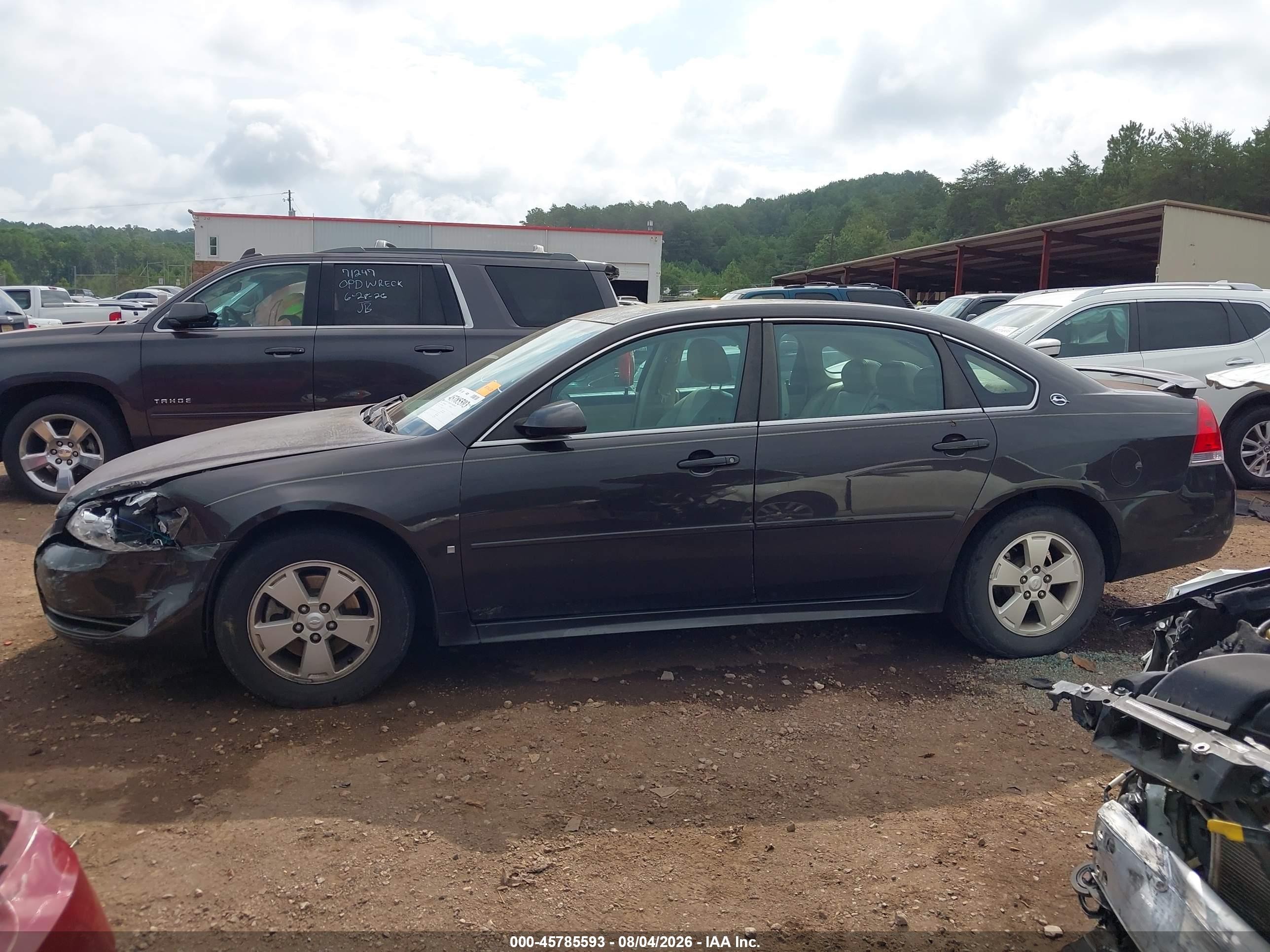 2009 Chevrolet Impala Lt Black vin: 2G1WT57K091119442
