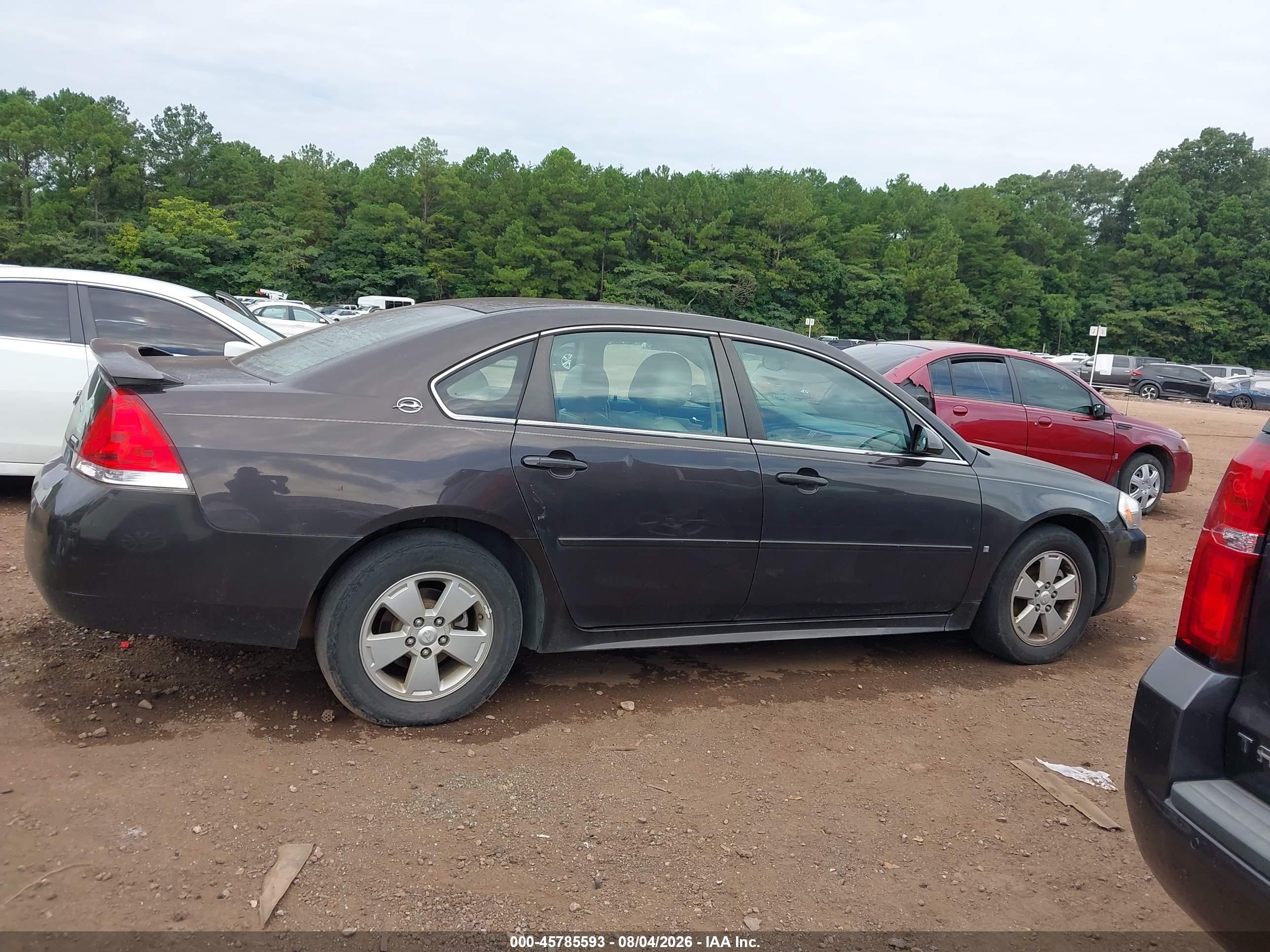 2009 Chevrolet Impala Lt Black vin: 2G1WT57K091119442