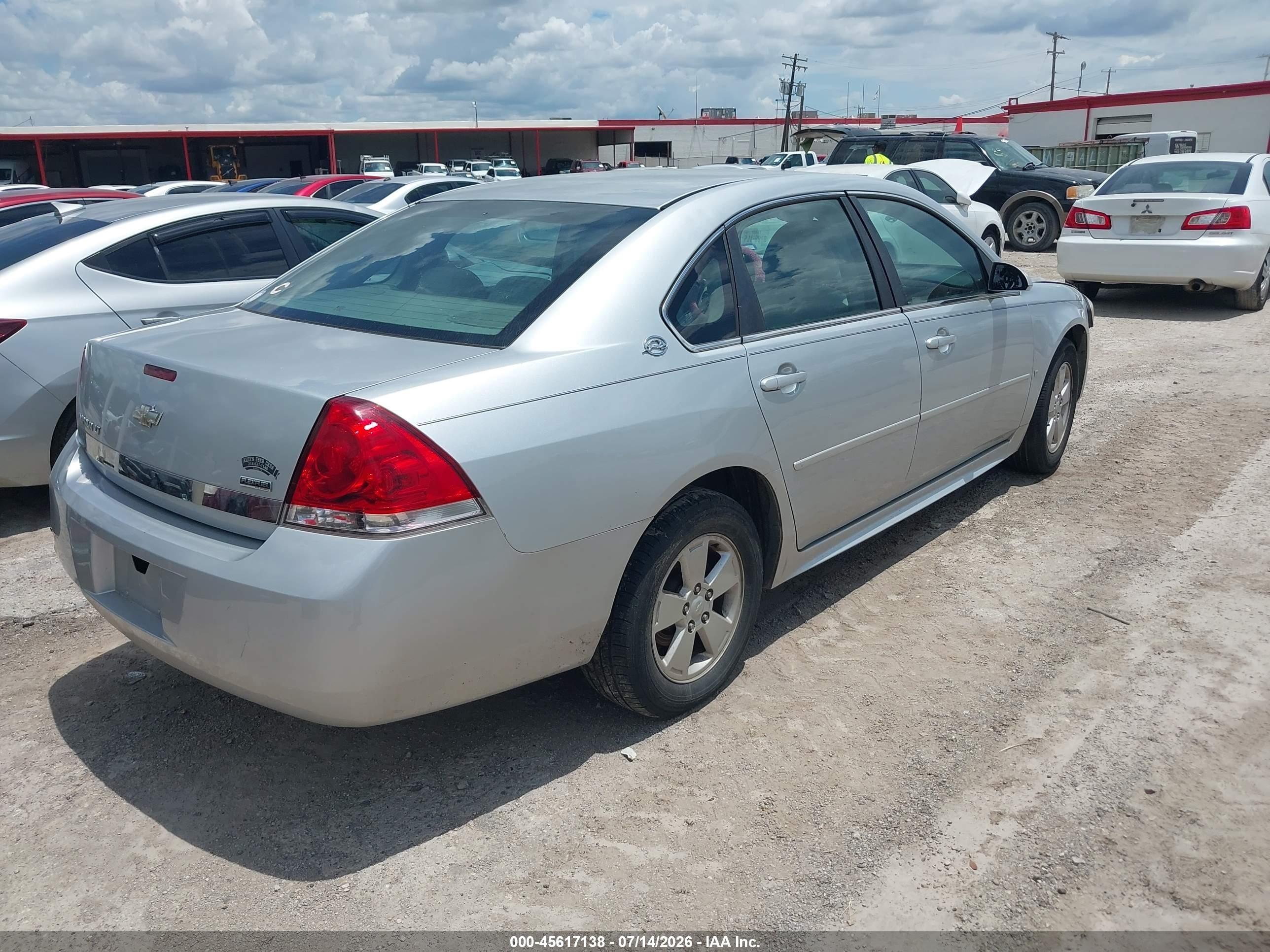2009 Chevrolet Impala Lt Серый vin: 2G1WT57K091161996