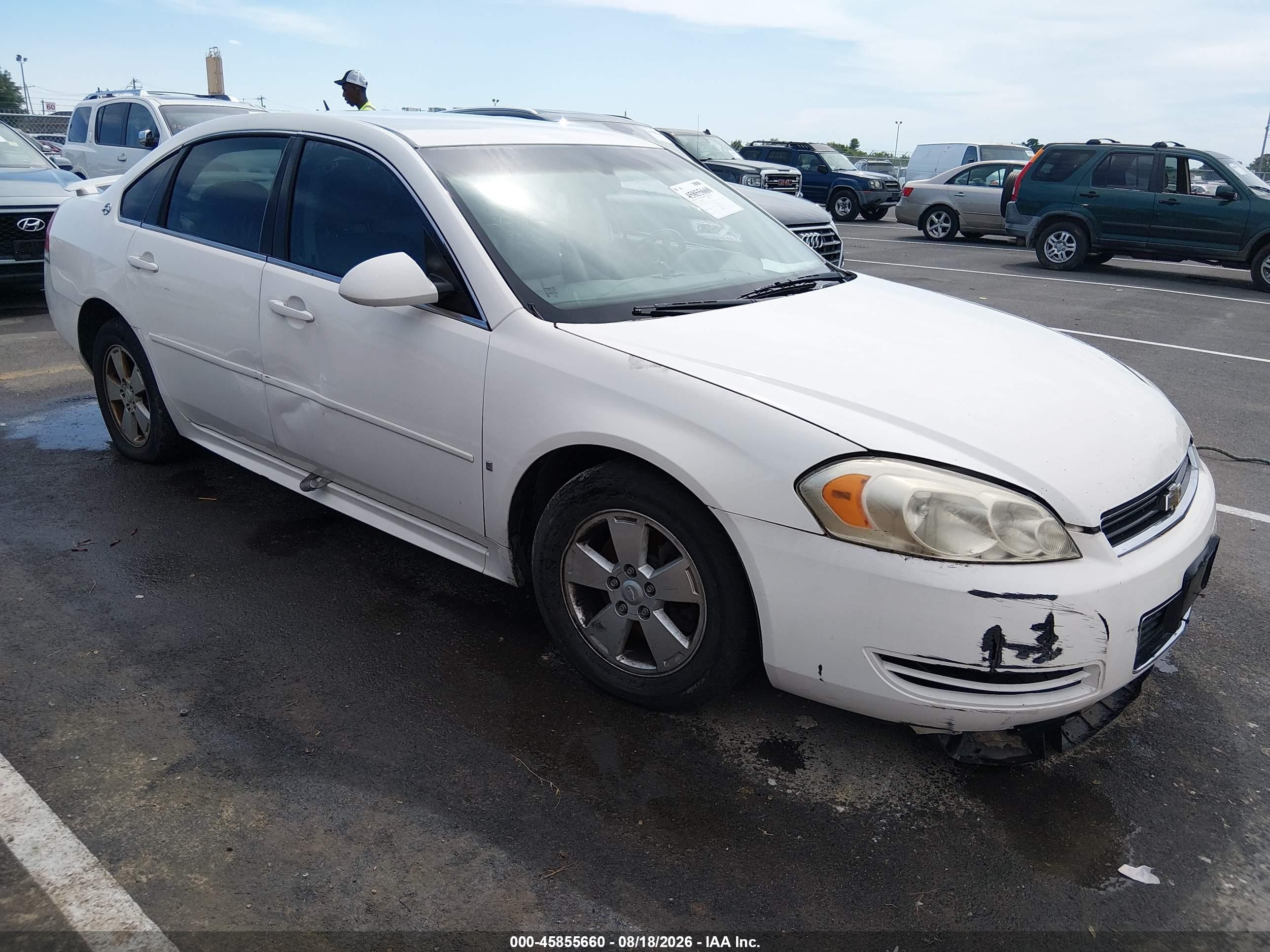2009 Chevrolet Impala Lt Белый vin: 2G1WT57K091183187