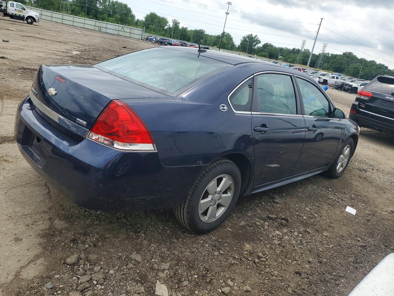 2009 Chevrolet Impala 1lt Blue vin: 2G1WT57K091187188