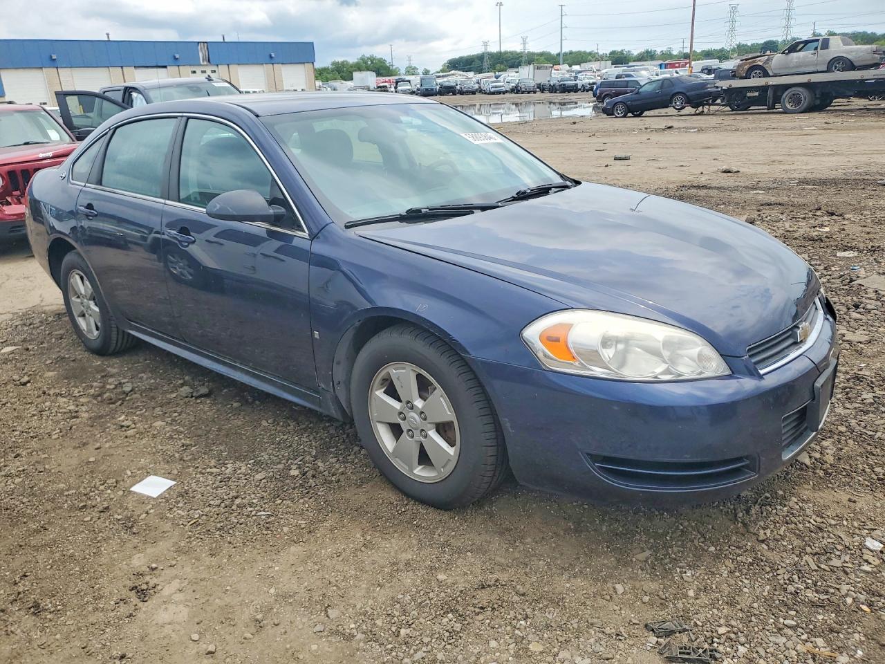 2009 Chevrolet Impala 1lt Blue vin: 2G1WT57K091187188
