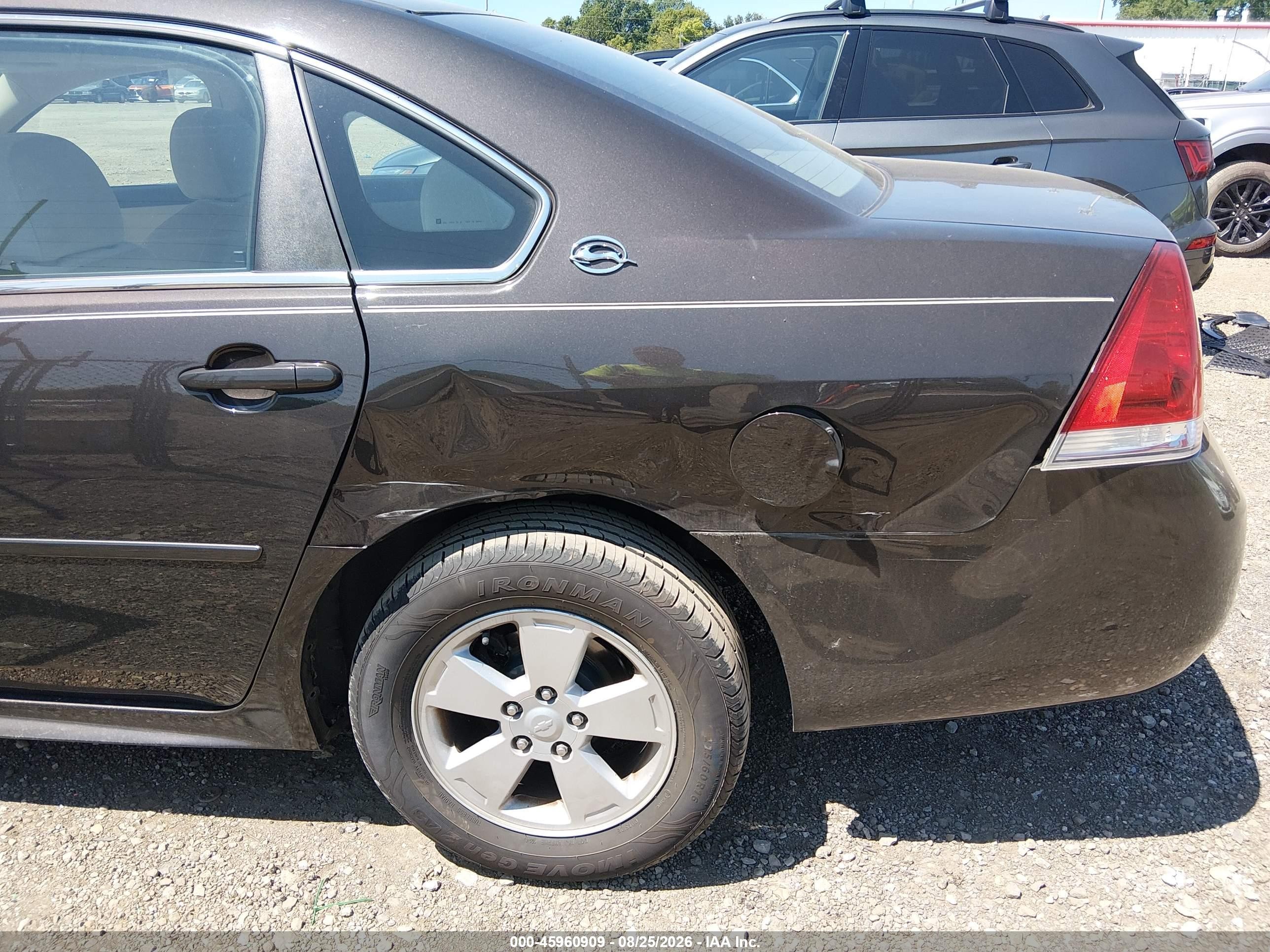2009 Chevrolet Impala Lt Brown vin: 2G1WT57K191154734