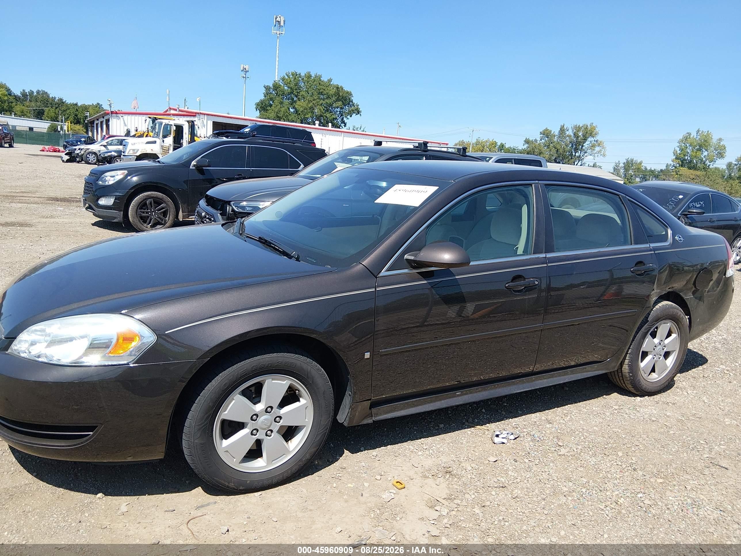 2009 Chevrolet Impala Lt Brown vin: 2G1WT57K191154734