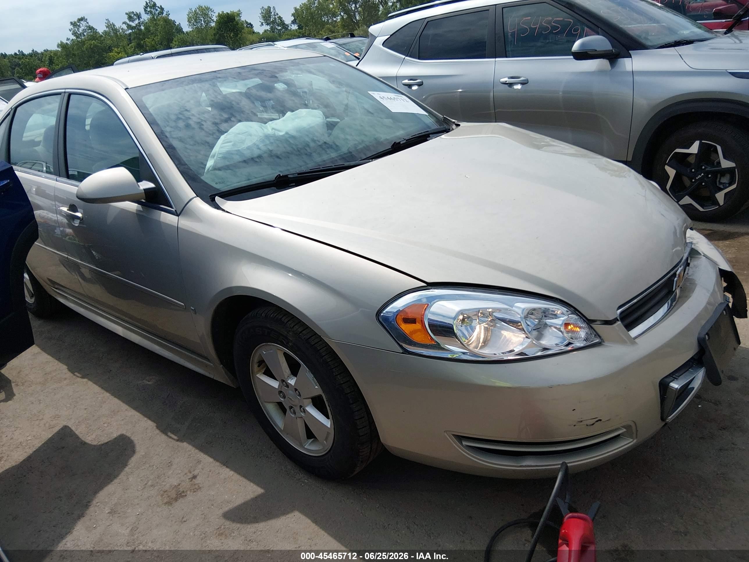 2009 Chevrolet Impala Lt Gold vin: 2G1WT57K191182792
