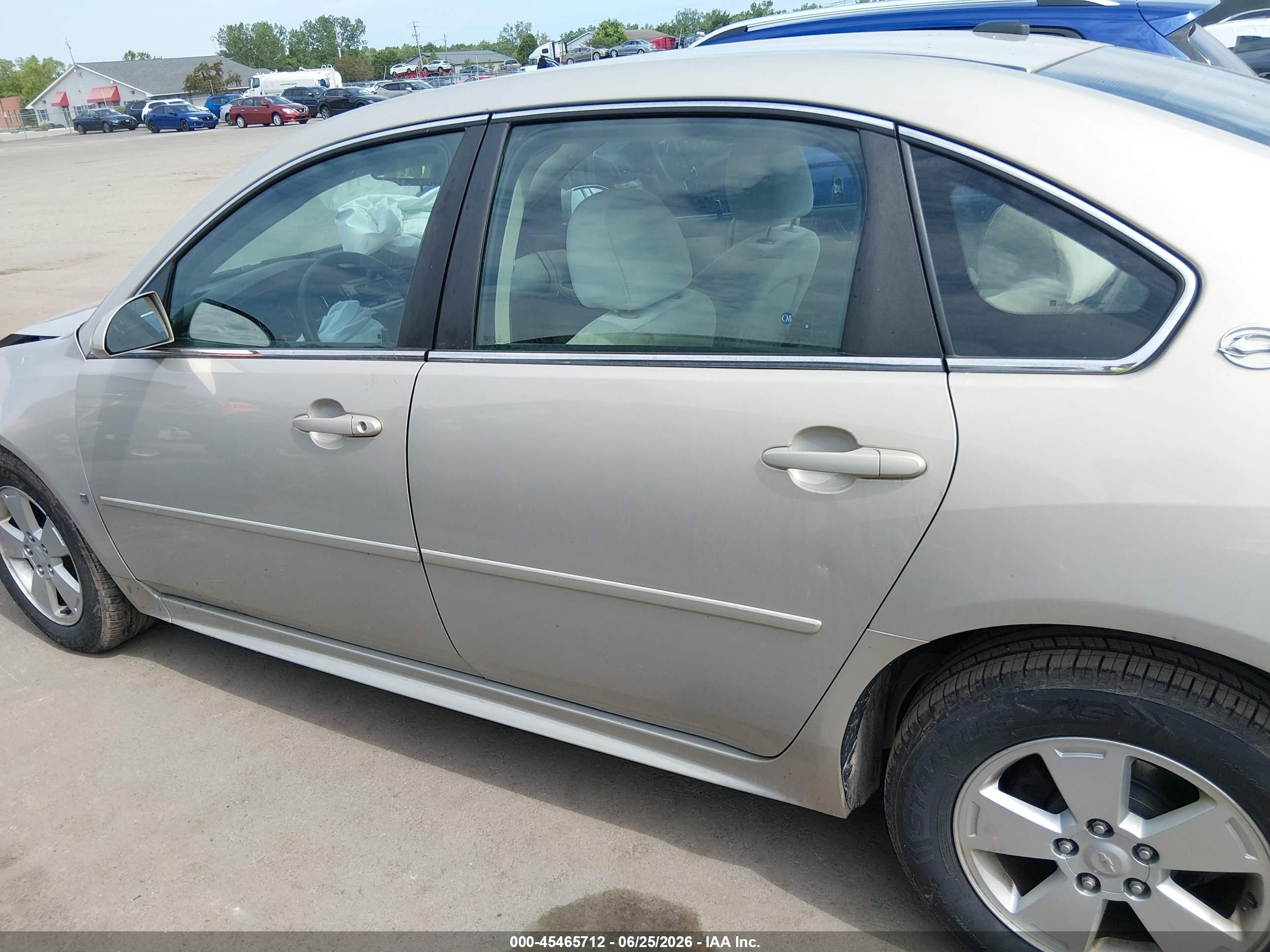 2009 Chevrolet Impala Lt Gold vin: 2G1WT57K191182792