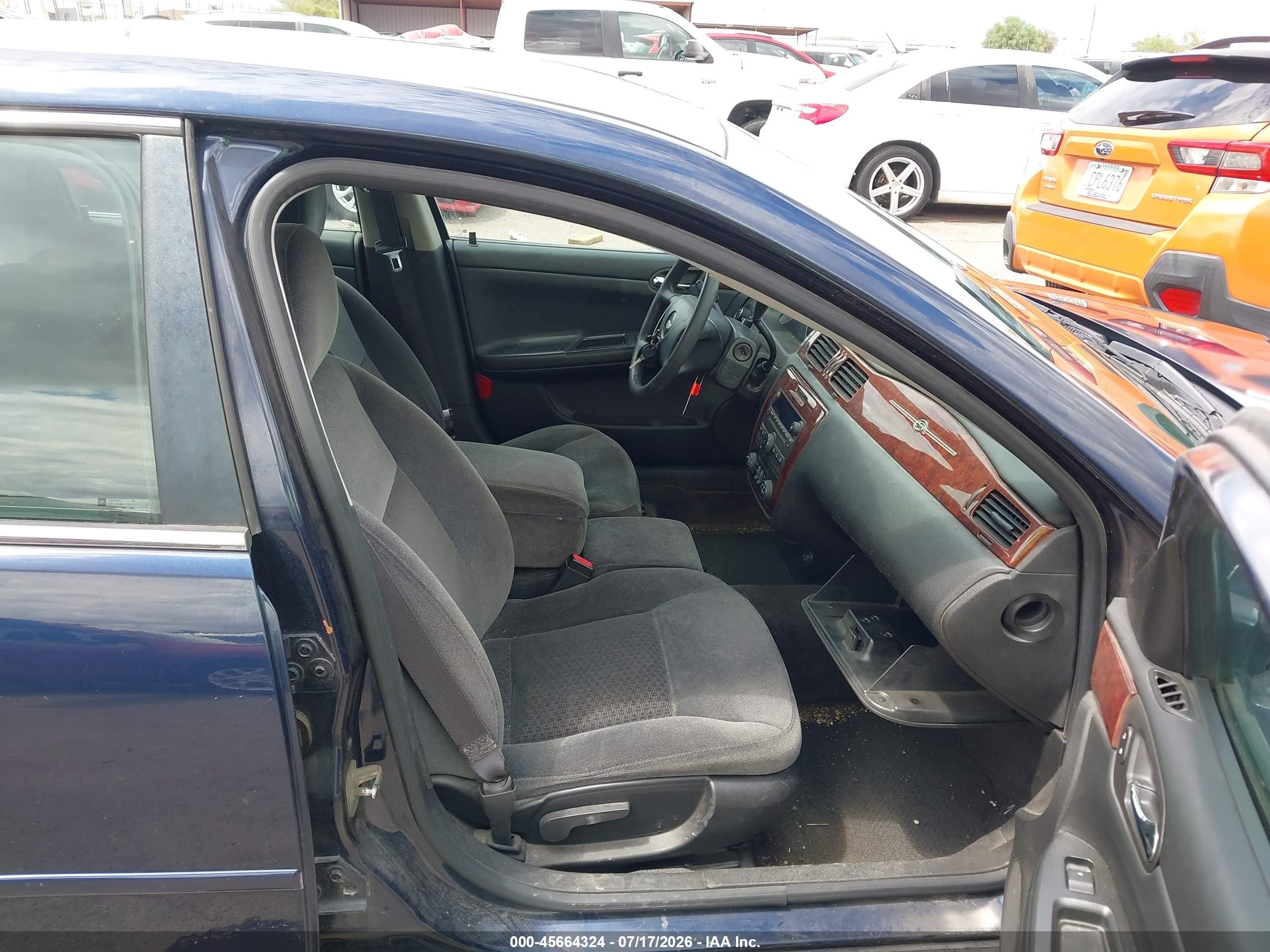 2009 Chevrolet Impala Lt Blue vin: 2G1WT57K191231537