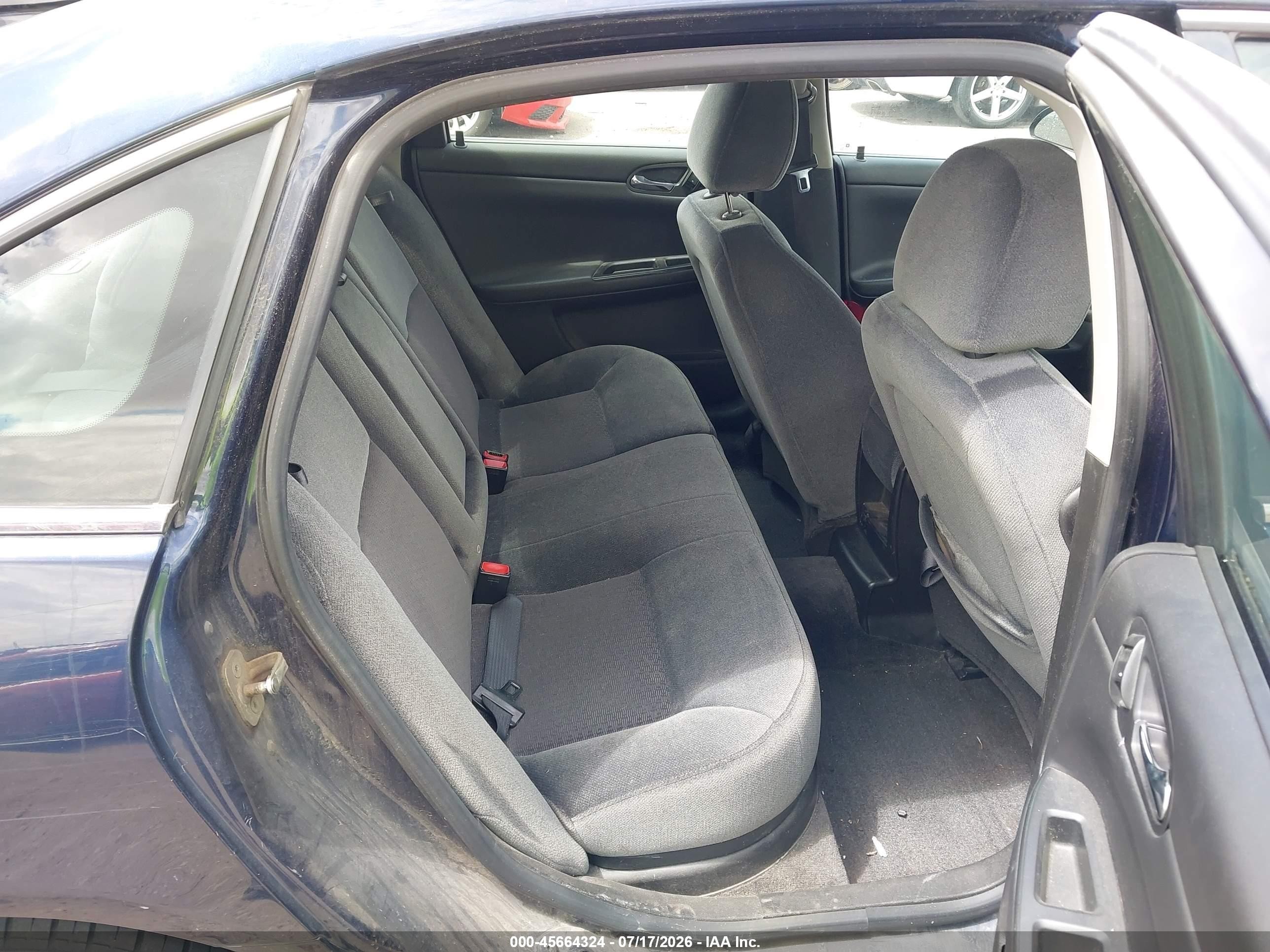 2009 Chevrolet Impala Lt Blue vin: 2G1WT57K191231537