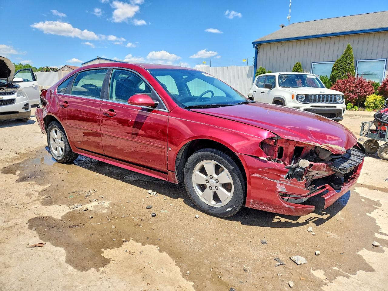 2009 Chevrolet Impala 1lt Red vin: 2G1WT57K191263162