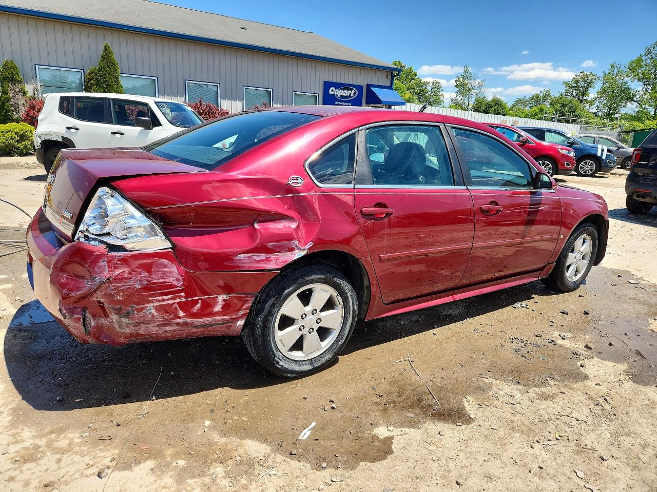 2009 Chevrolet Impala 1lt Red vin: 2G1WT57K191263162