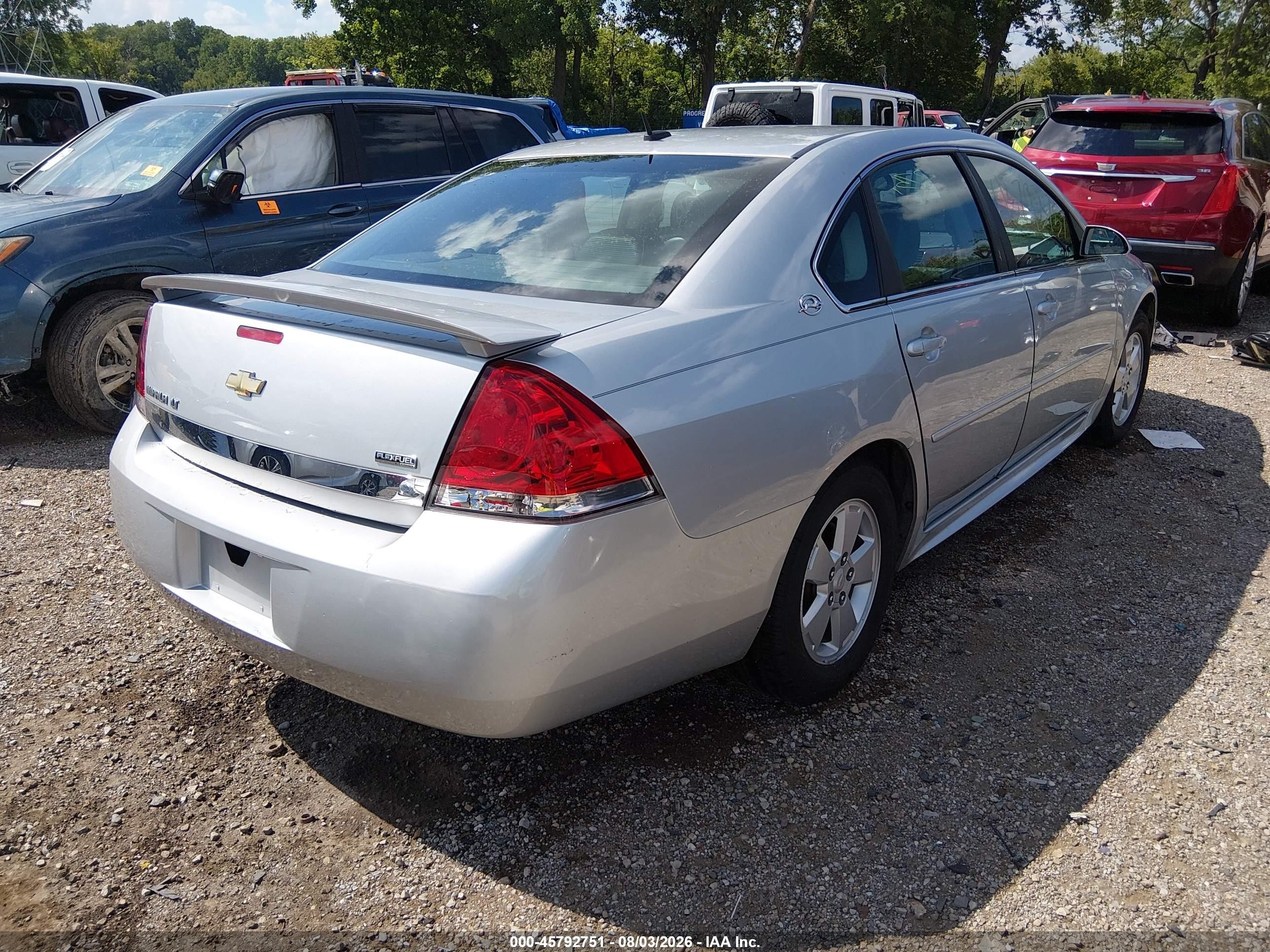 2009 Chevrolet Impala Lt Silver vin: 2G1WT57K191269902