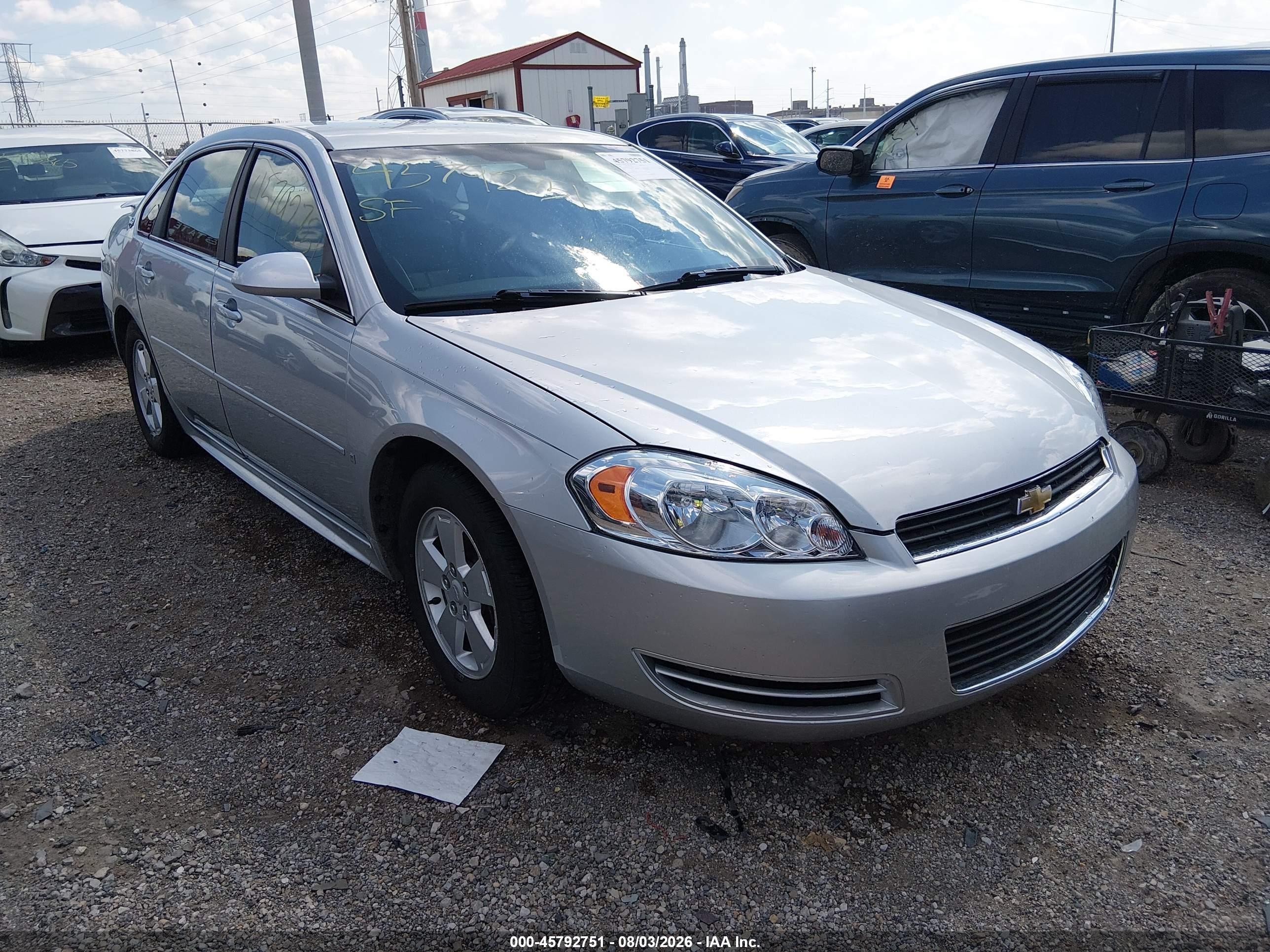2009 Chevrolet Impala Lt Silver vin: 2G1WT57K191269902