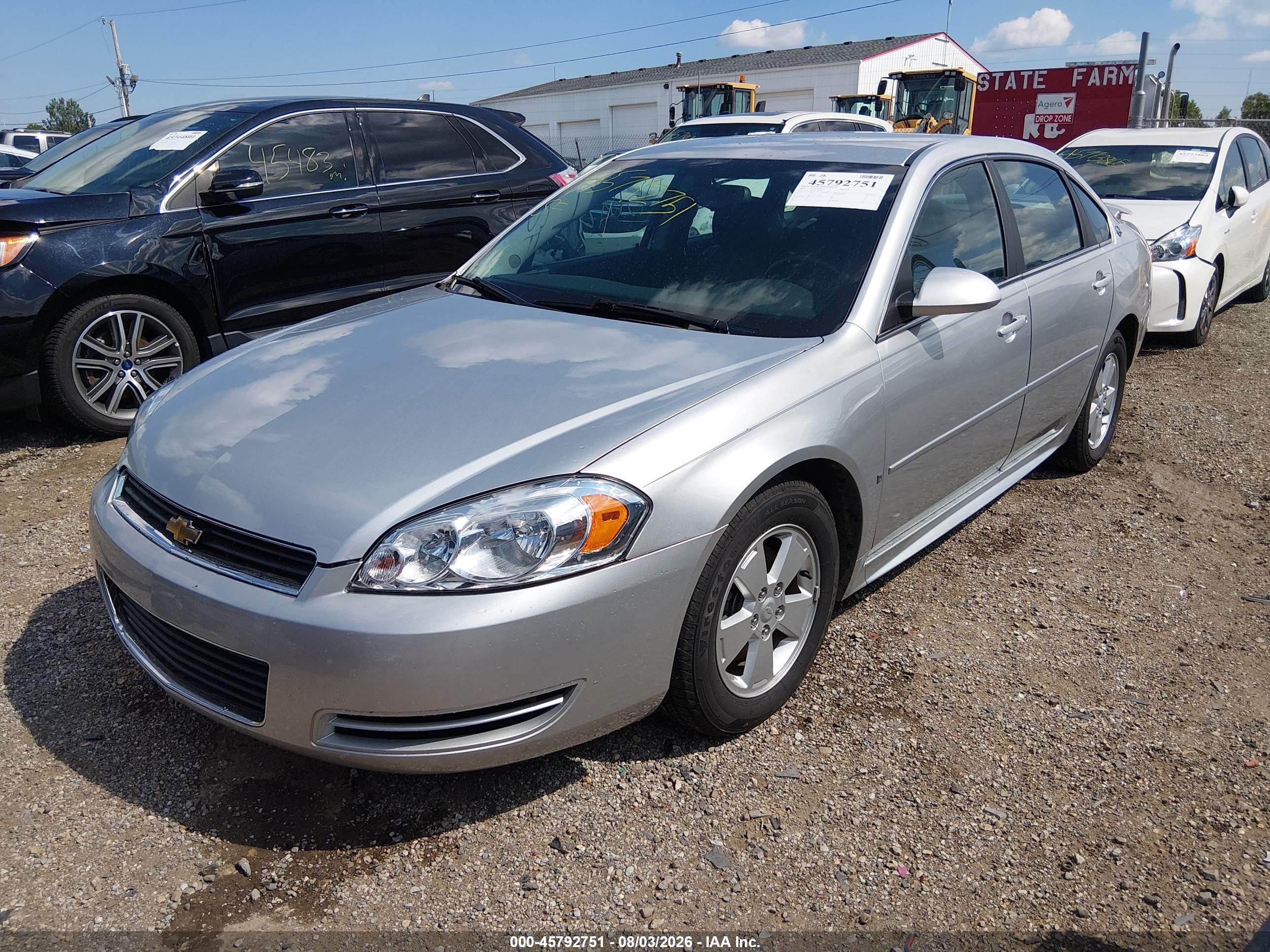 2009 Chevrolet Impala Lt Silver vin: 2G1WT57K191269902