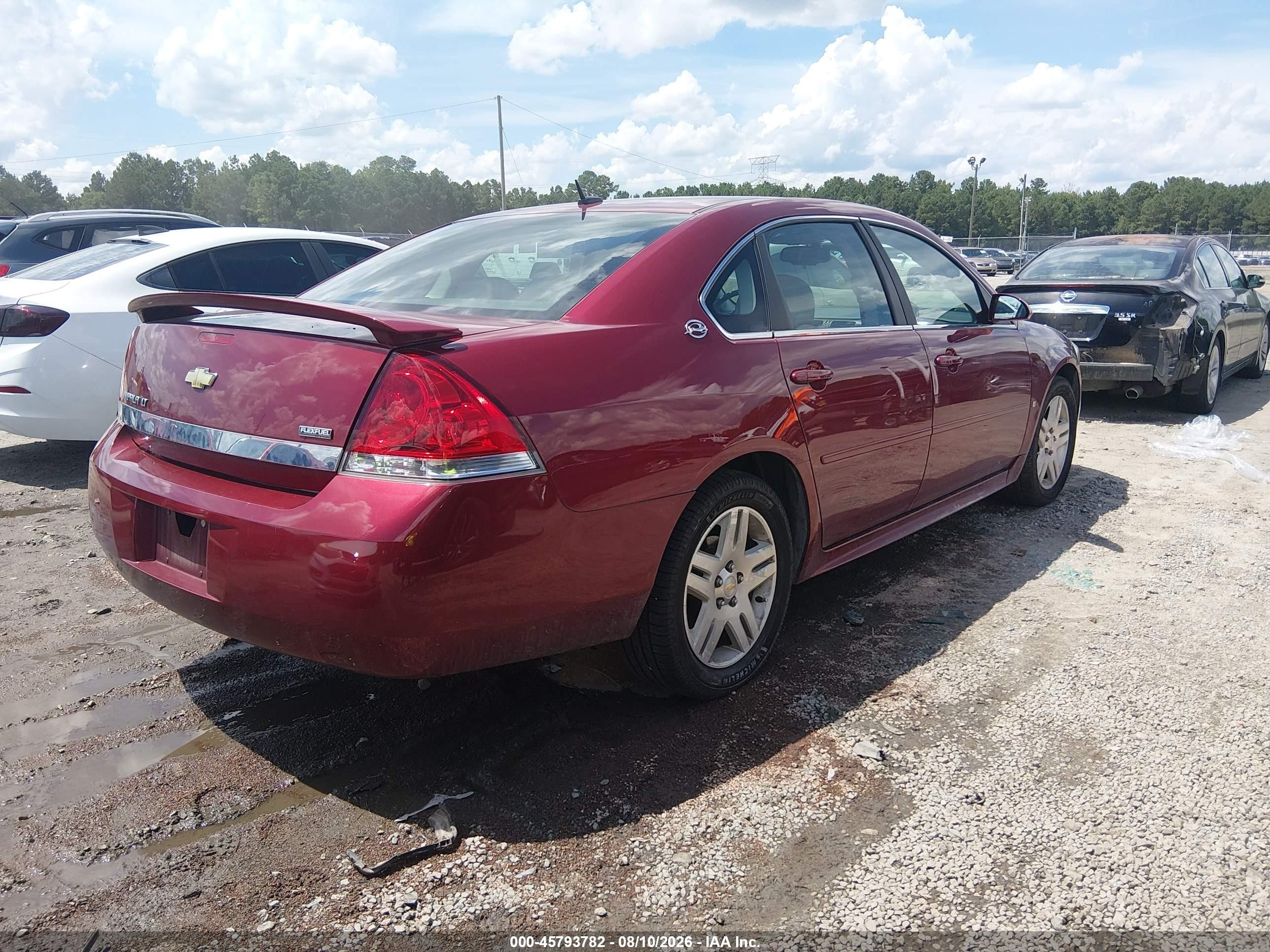 2009 Chevrolet Impala Lt Red vin: 2G1WT57K191321237