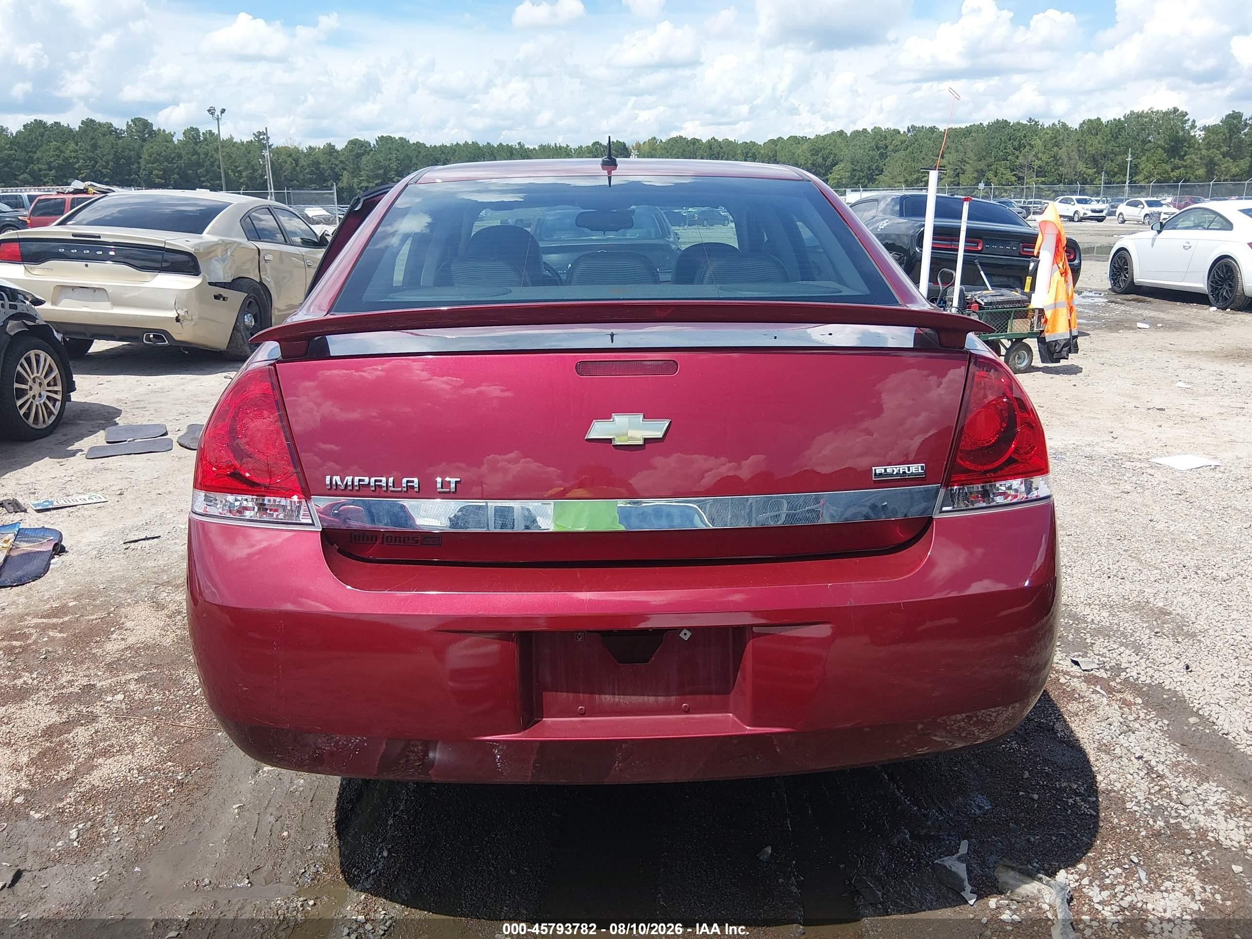 2009 Chevrolet Impala Lt Red vin: 2G1WT57K191321237