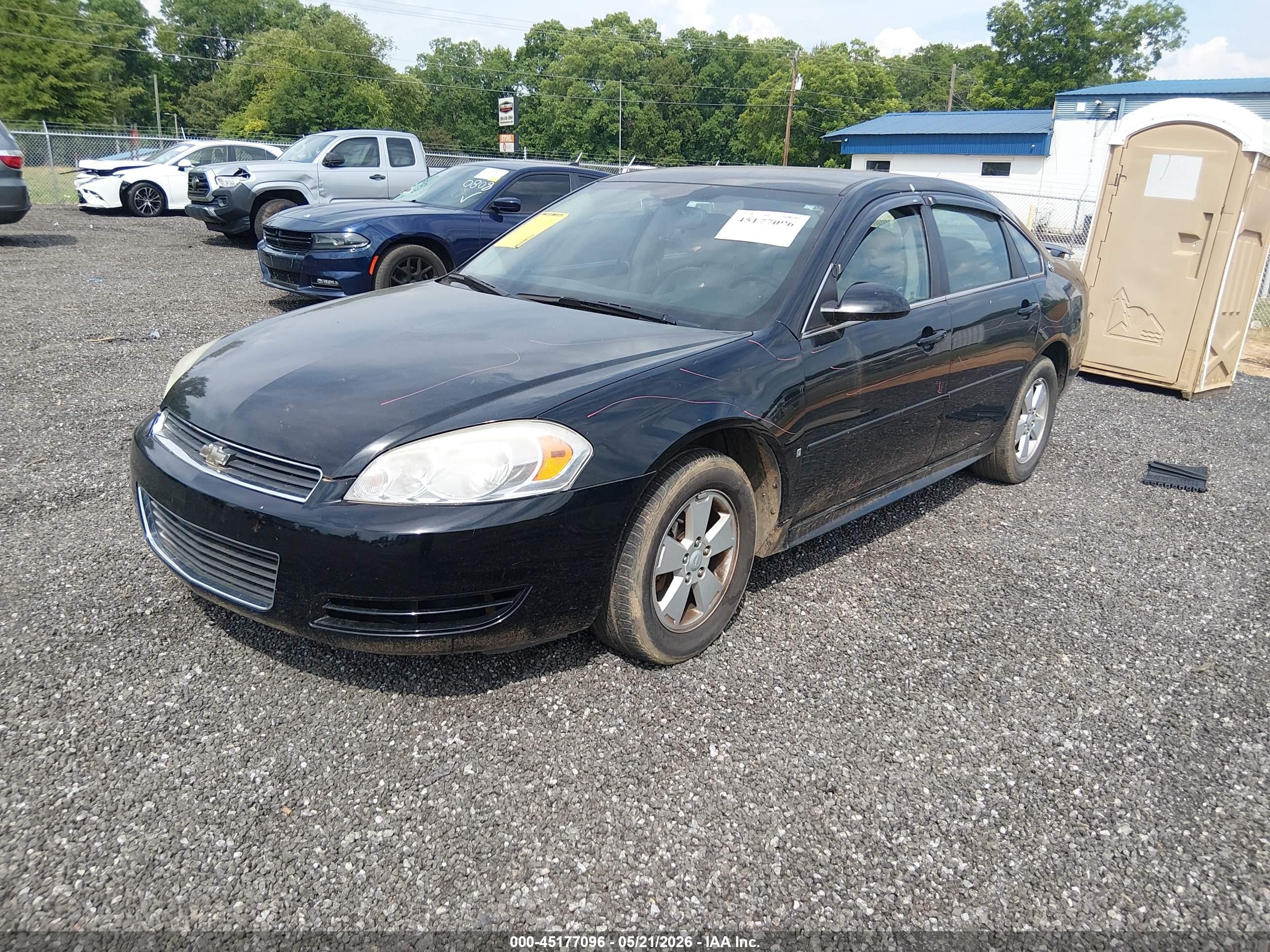 2009 Chevrolet Impala Lt Черный vin: 2G1WT57K291185247