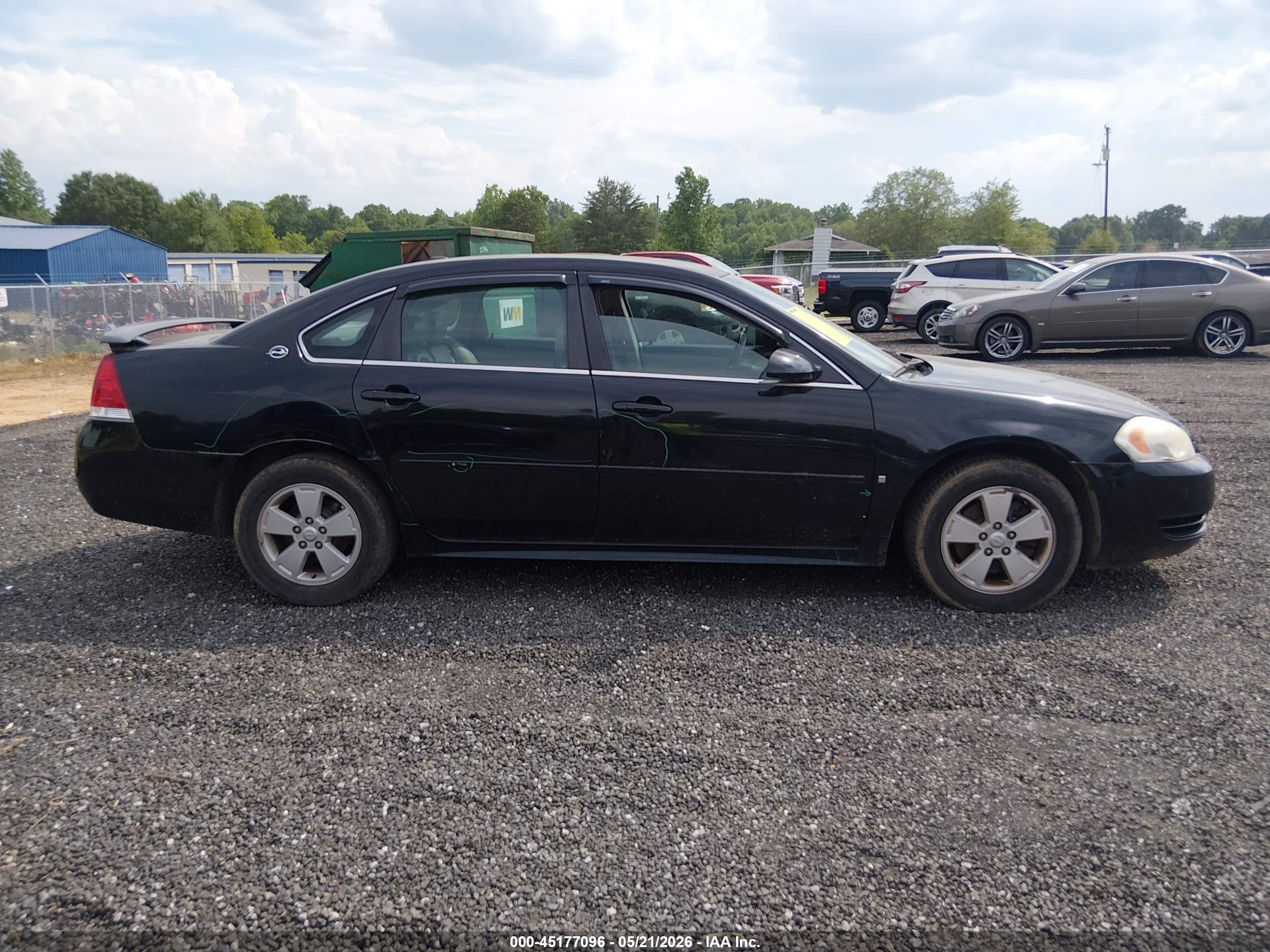 2009 Chevrolet Impala Lt Черный vin: 2G1WT57K291185247