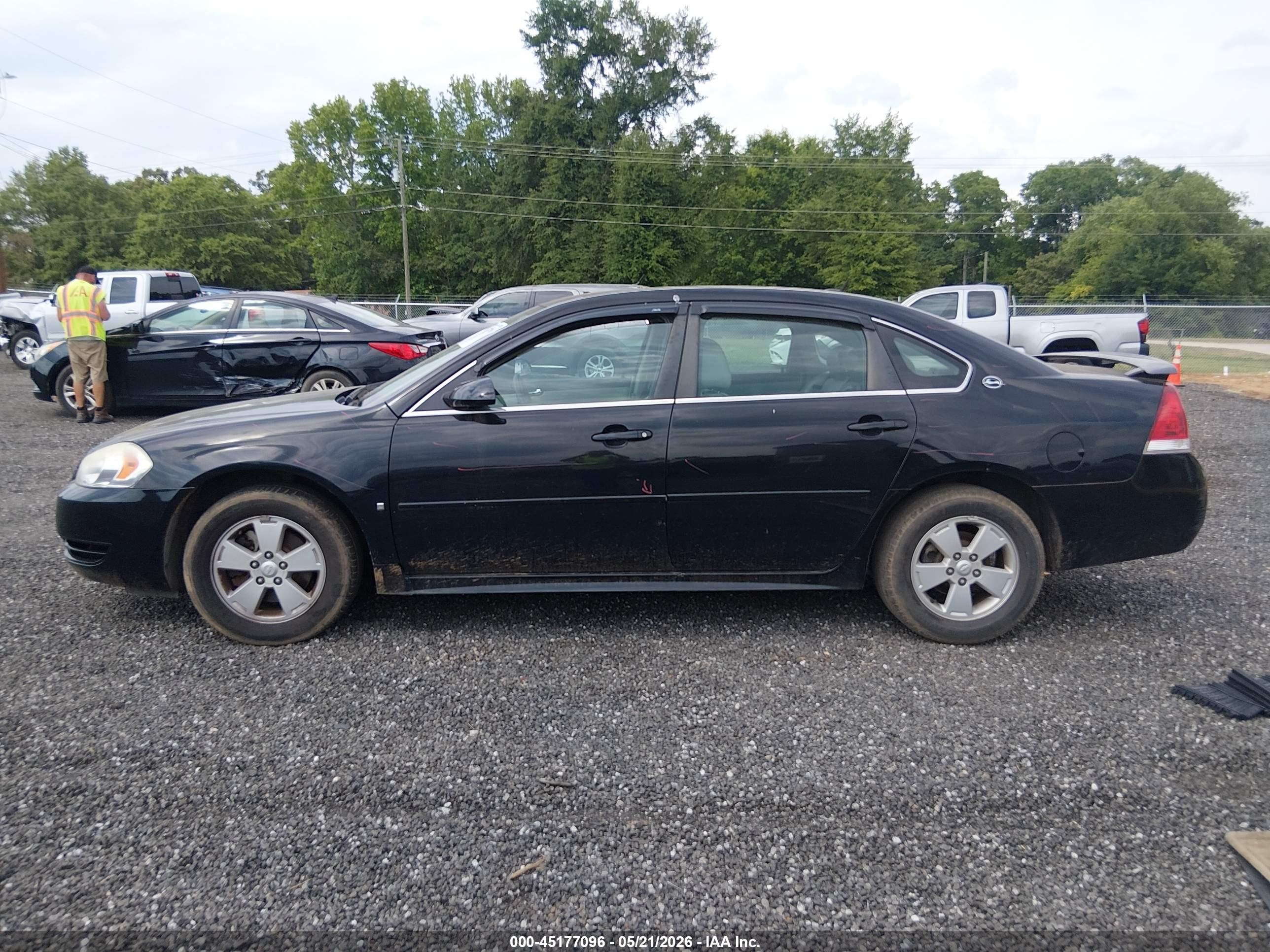 2009 Chevrolet Impala Lt Черный vin: 2G1WT57K291185247
