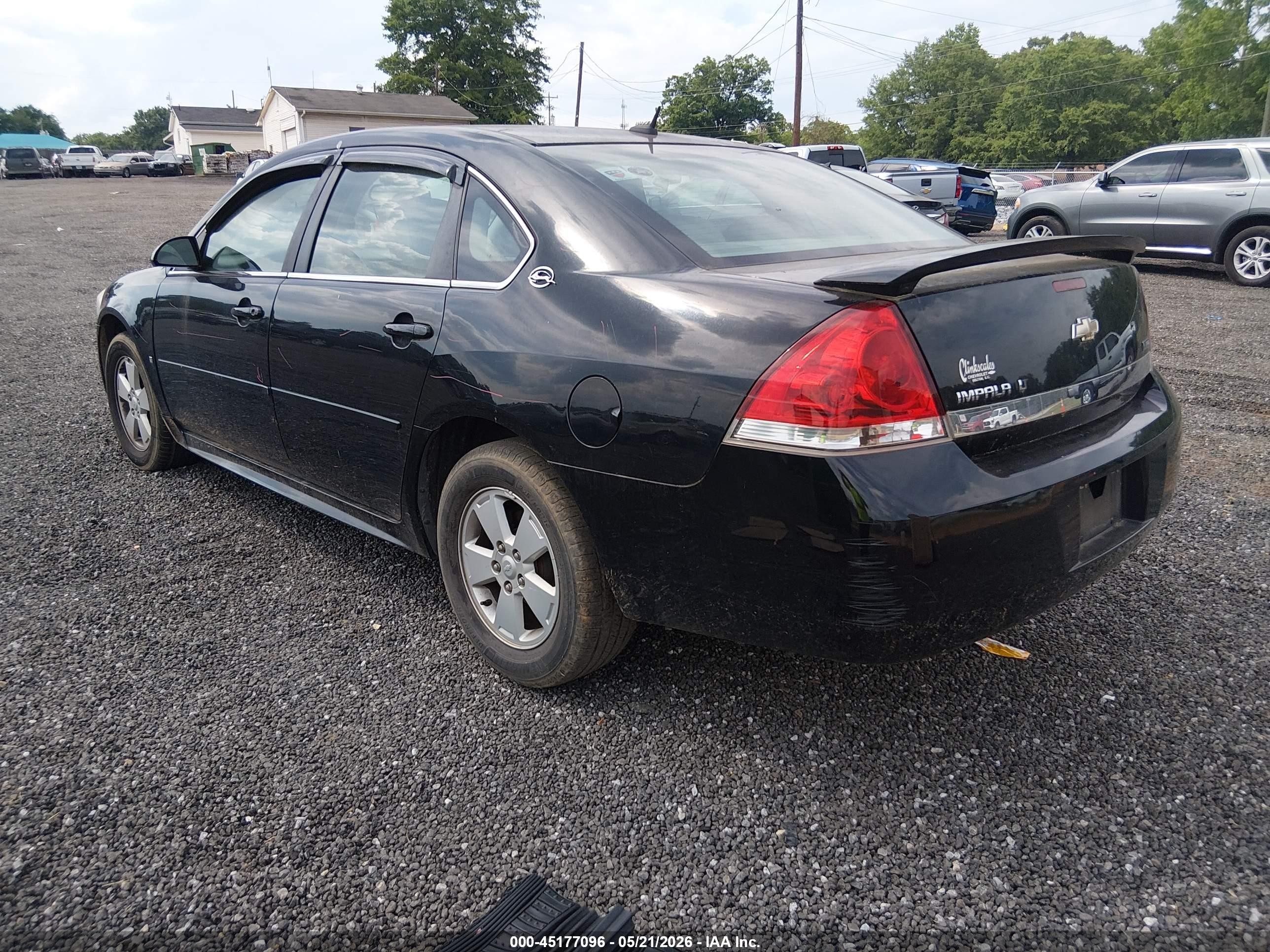 2009 Chevrolet Impala Lt Черный vin: 2G1WT57K291185247
