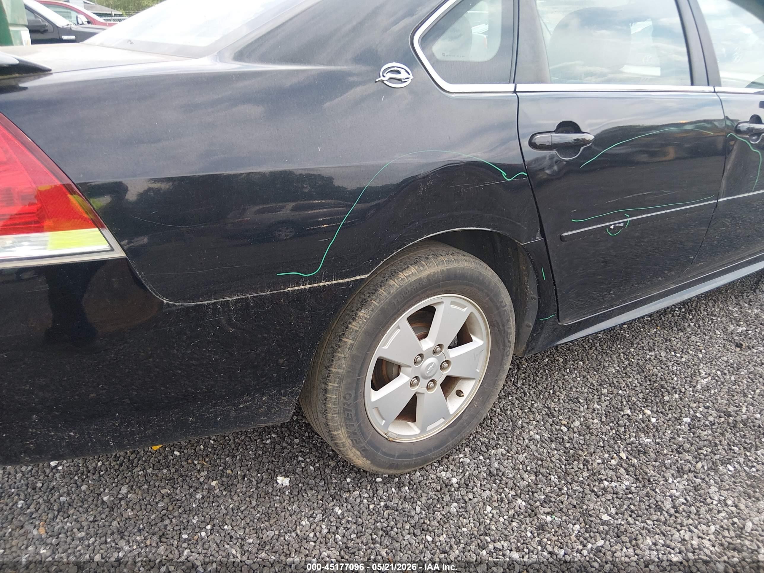 2009 Chevrolet Impala Lt Черный vin: 2G1WT57K291185247