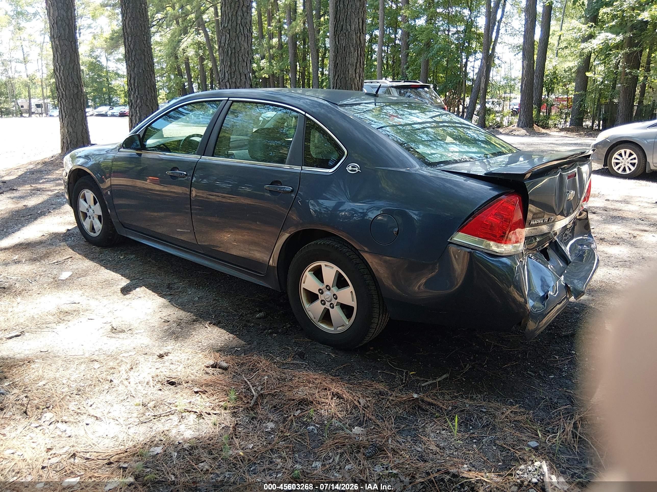 2009 Chevrolet Impala Lt Gray vin: 2G1WT57K291194479