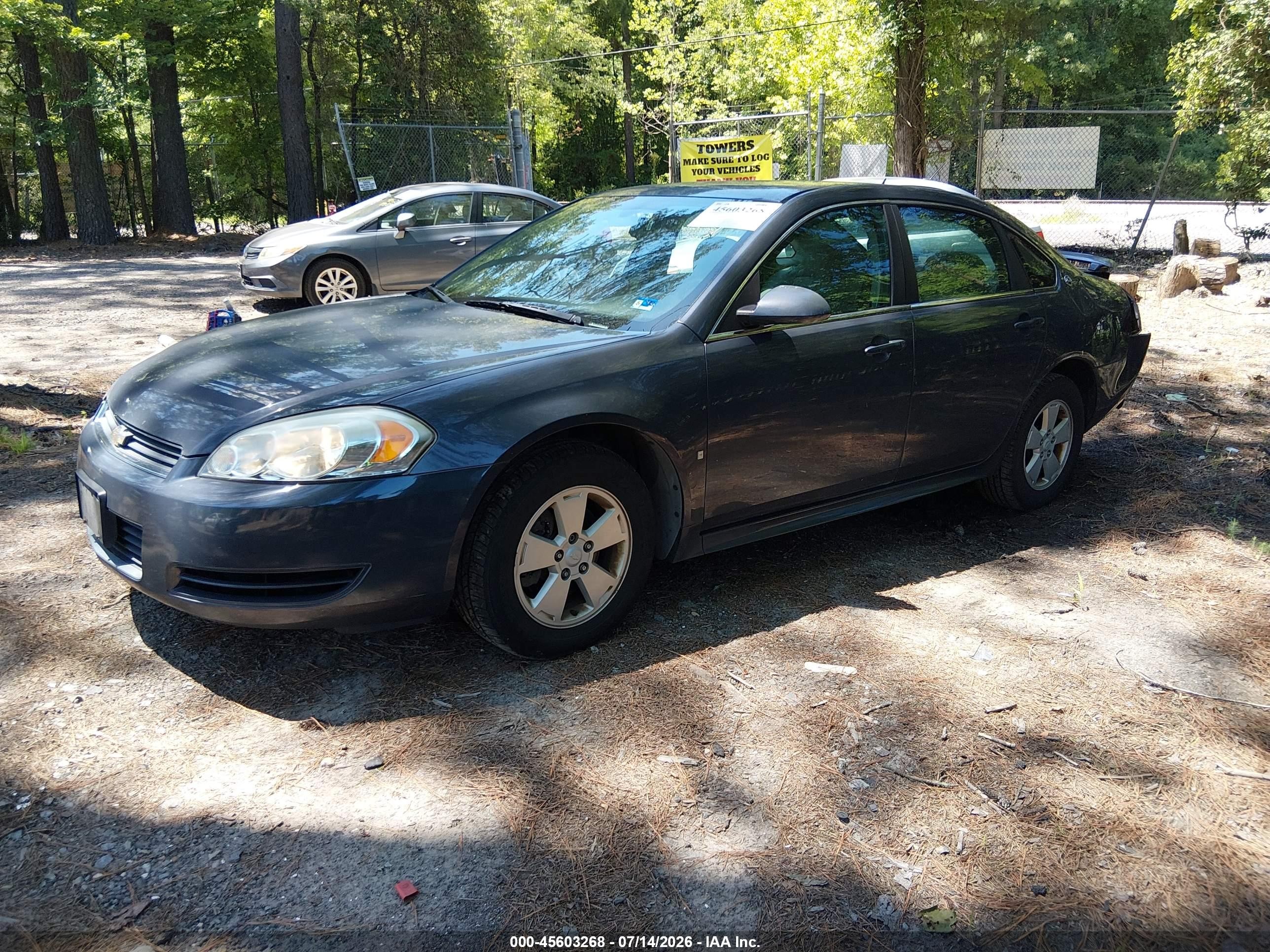 2009 Chevrolet Impala Lt Gray vin: 2G1WT57K291194479