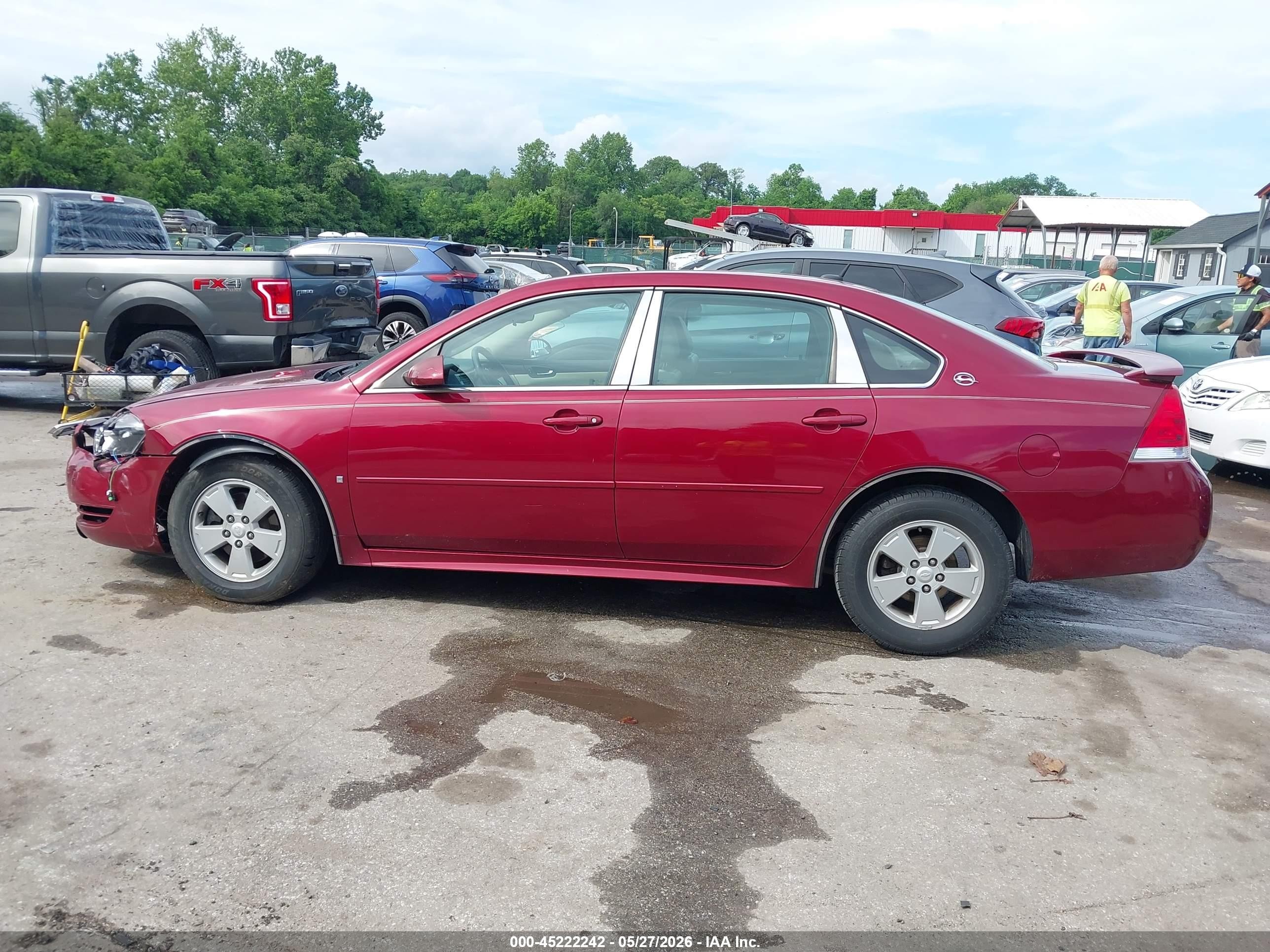 2009 Chevrolet Impala Lt Red vin: 2G1WT57K391110136