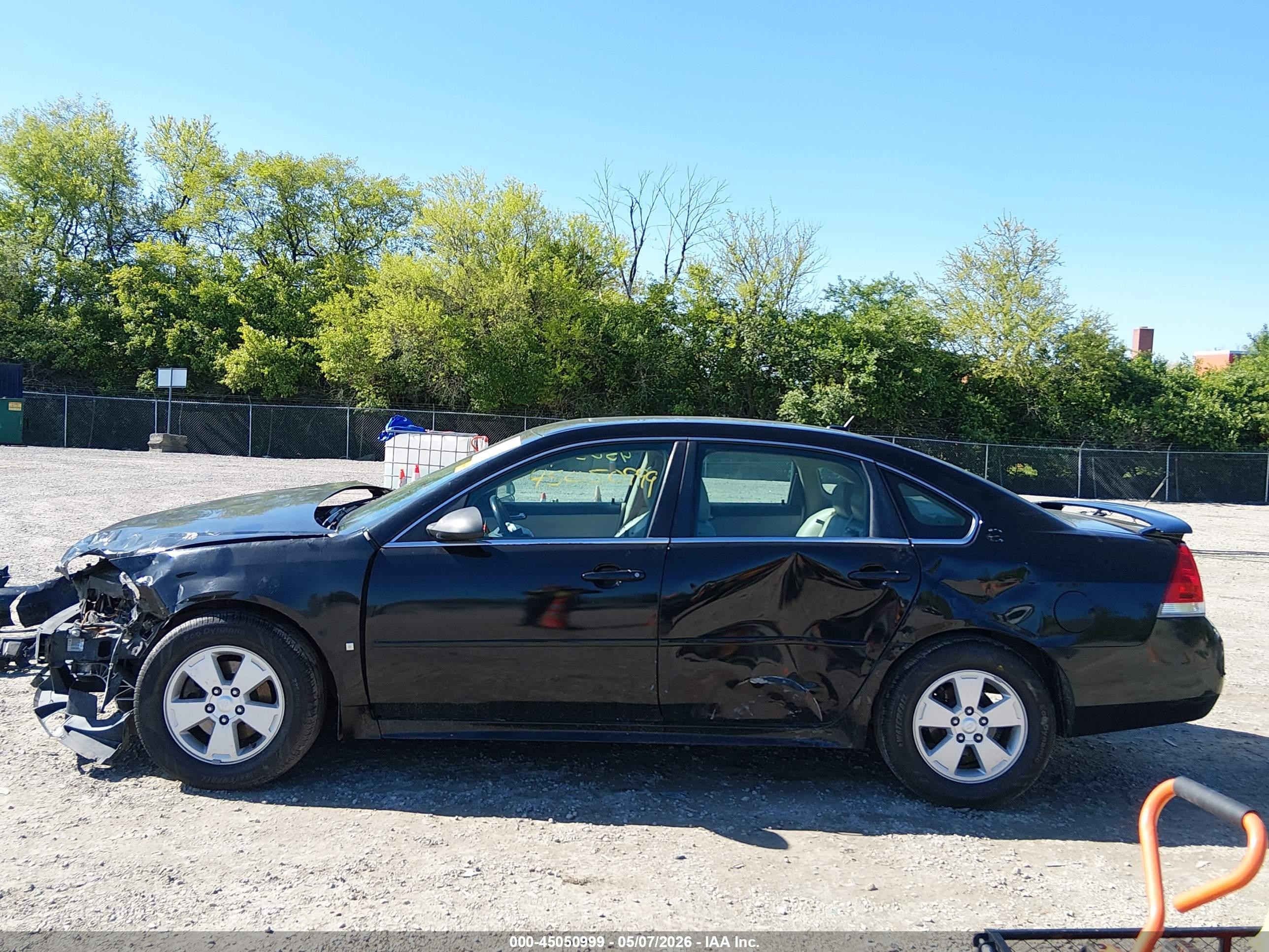 2009 Chevrolet Impala Lt Black vin: 2G1WT57K391254995