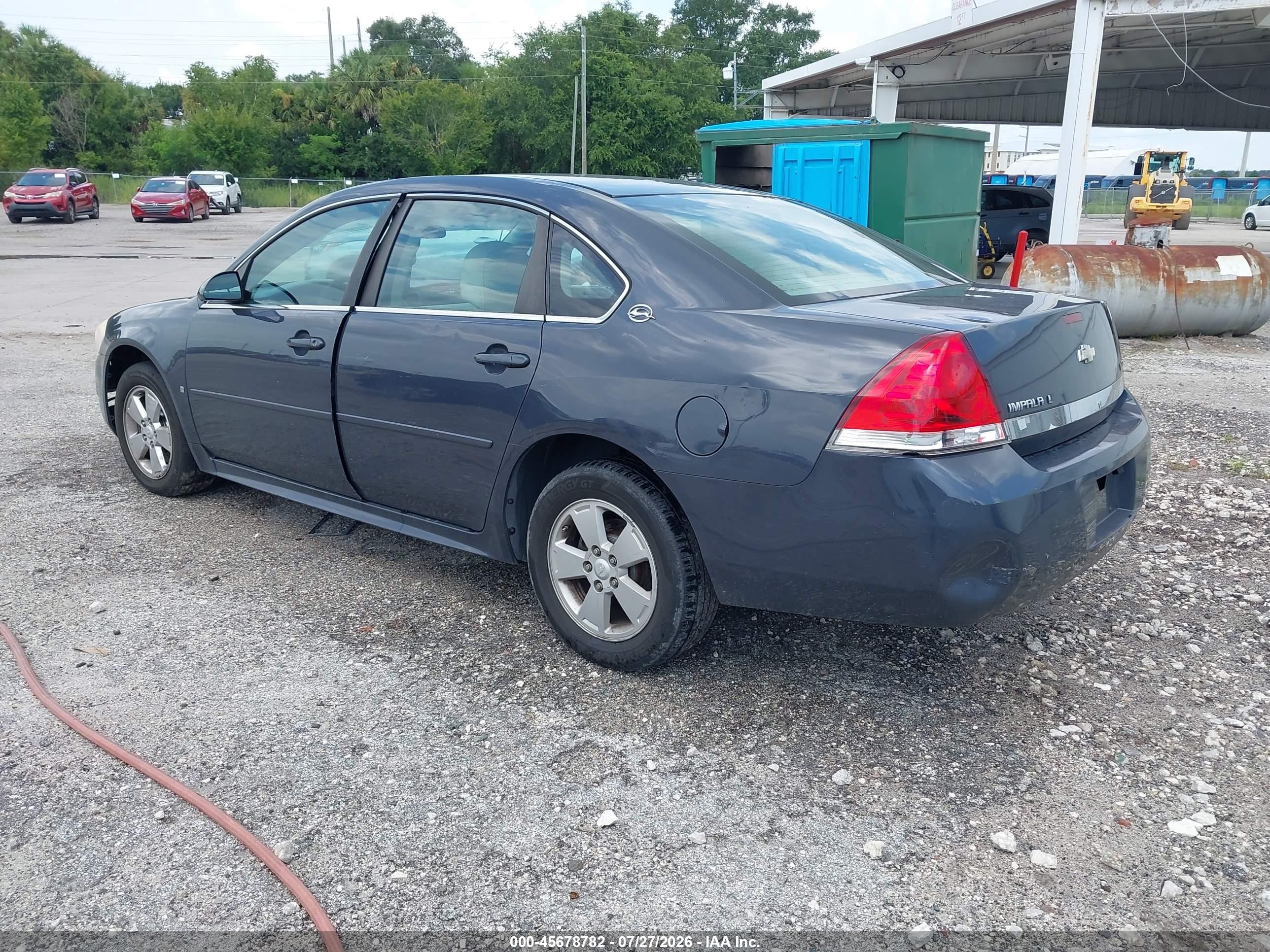 2009 Chevrolet Impala Lt Серый vin: 2G1WT57K591111658