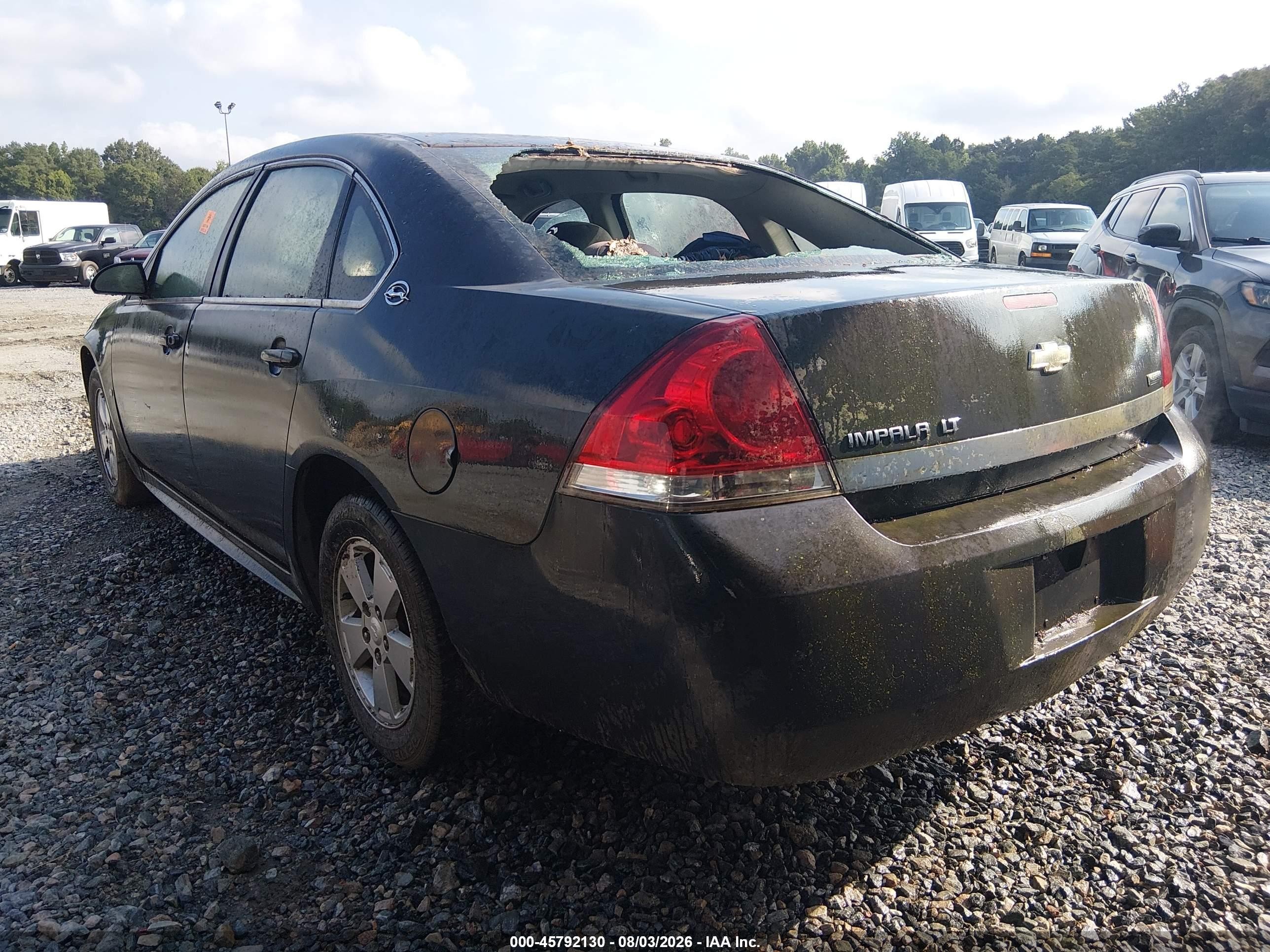 2009 Chevrolet Impala Lt Gray vin: 2G1WT57K591127505