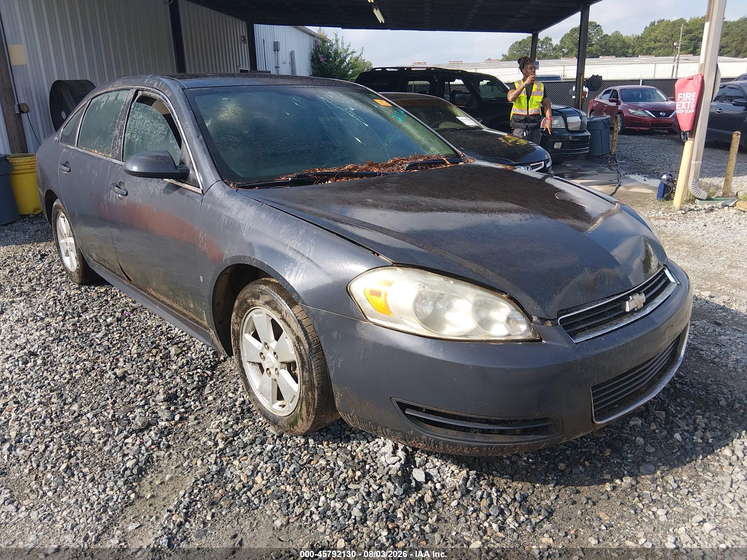 2009 Chevrolet Impala Lt Gray vin: 2G1WT57K591127505