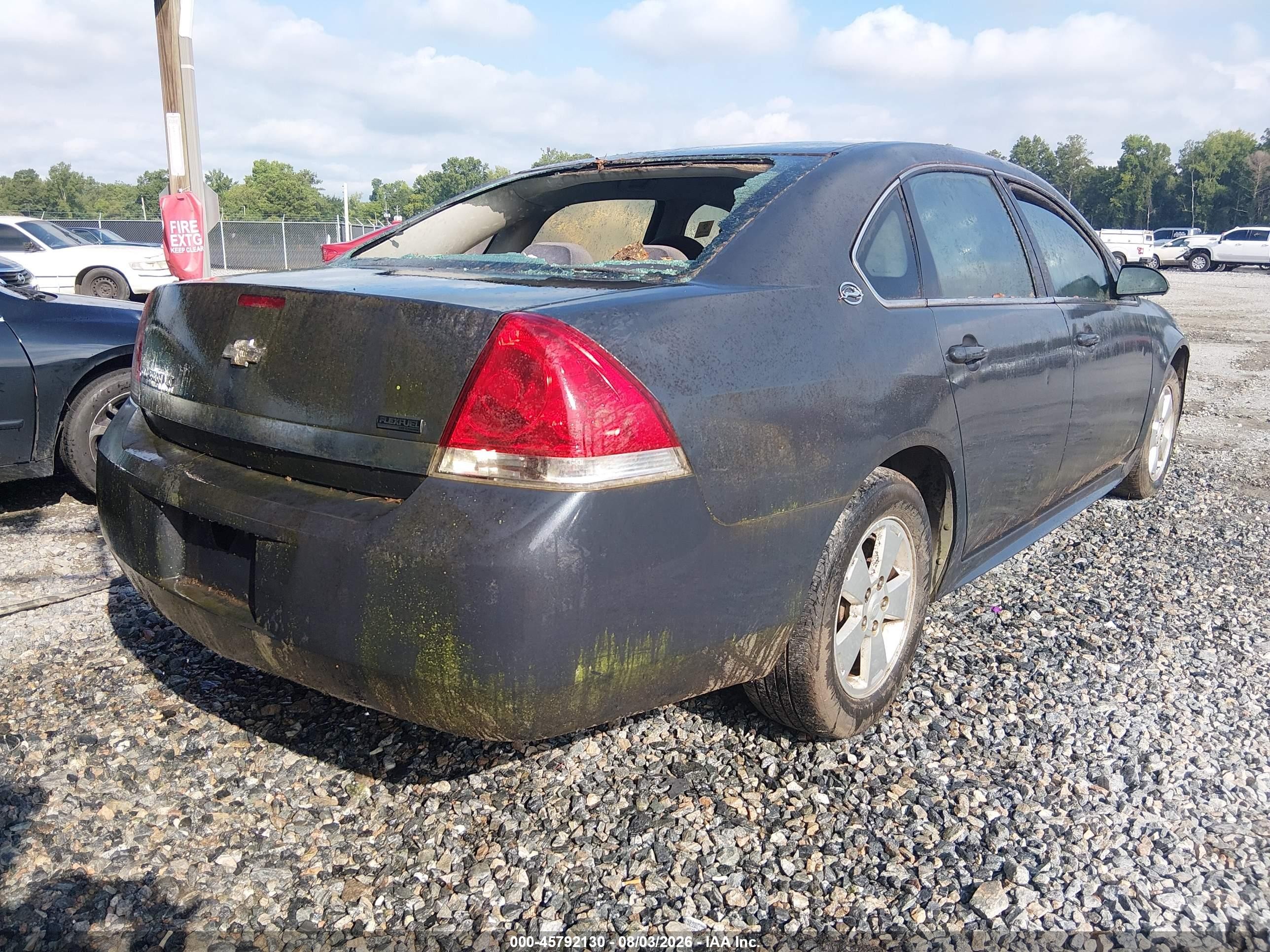 2009 Chevrolet Impala Lt Gray vin: 2G1WT57K591127505