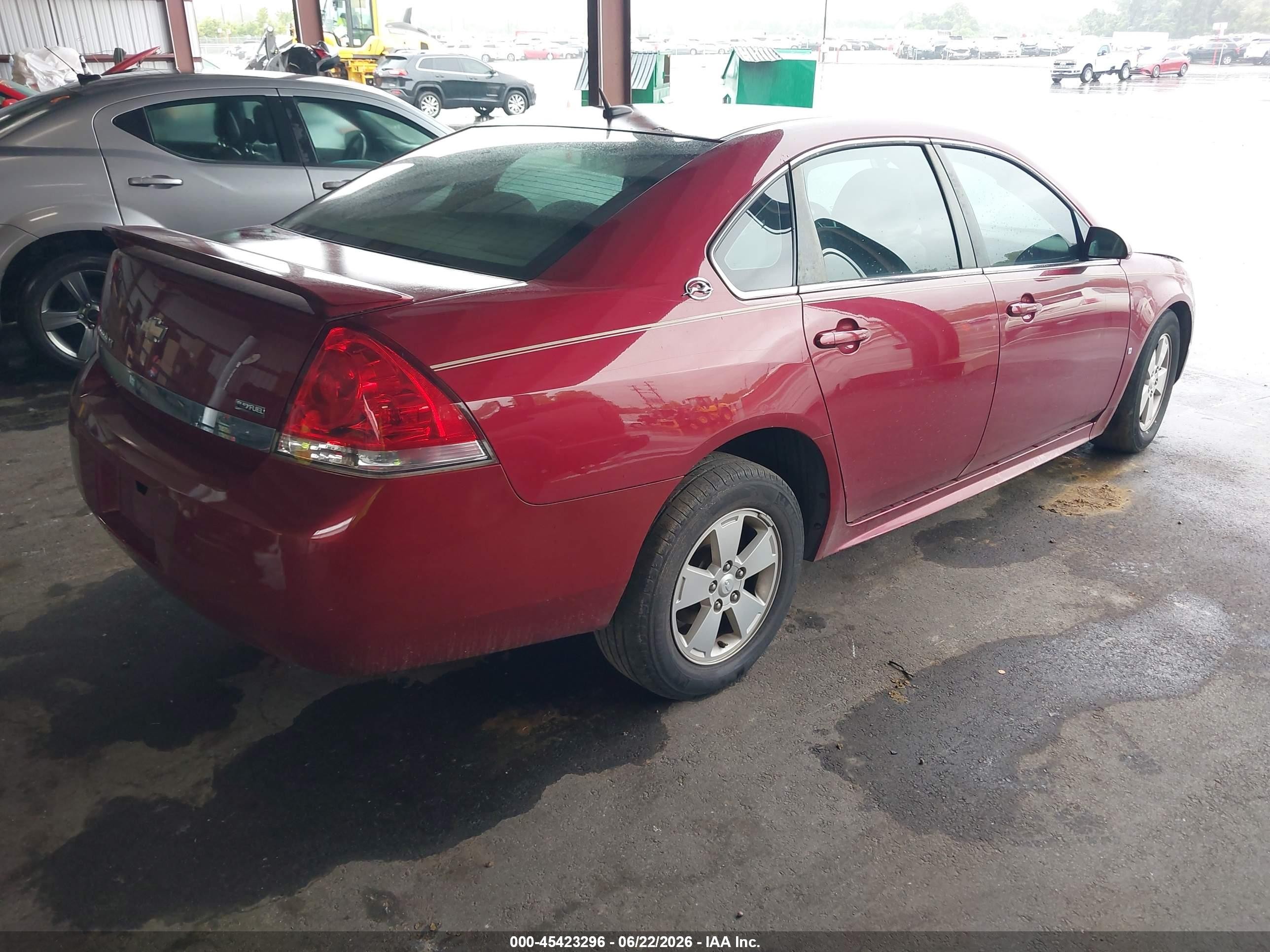 2009 Chevrolet Impala Lt Red vin: 2G1WT57K591209833