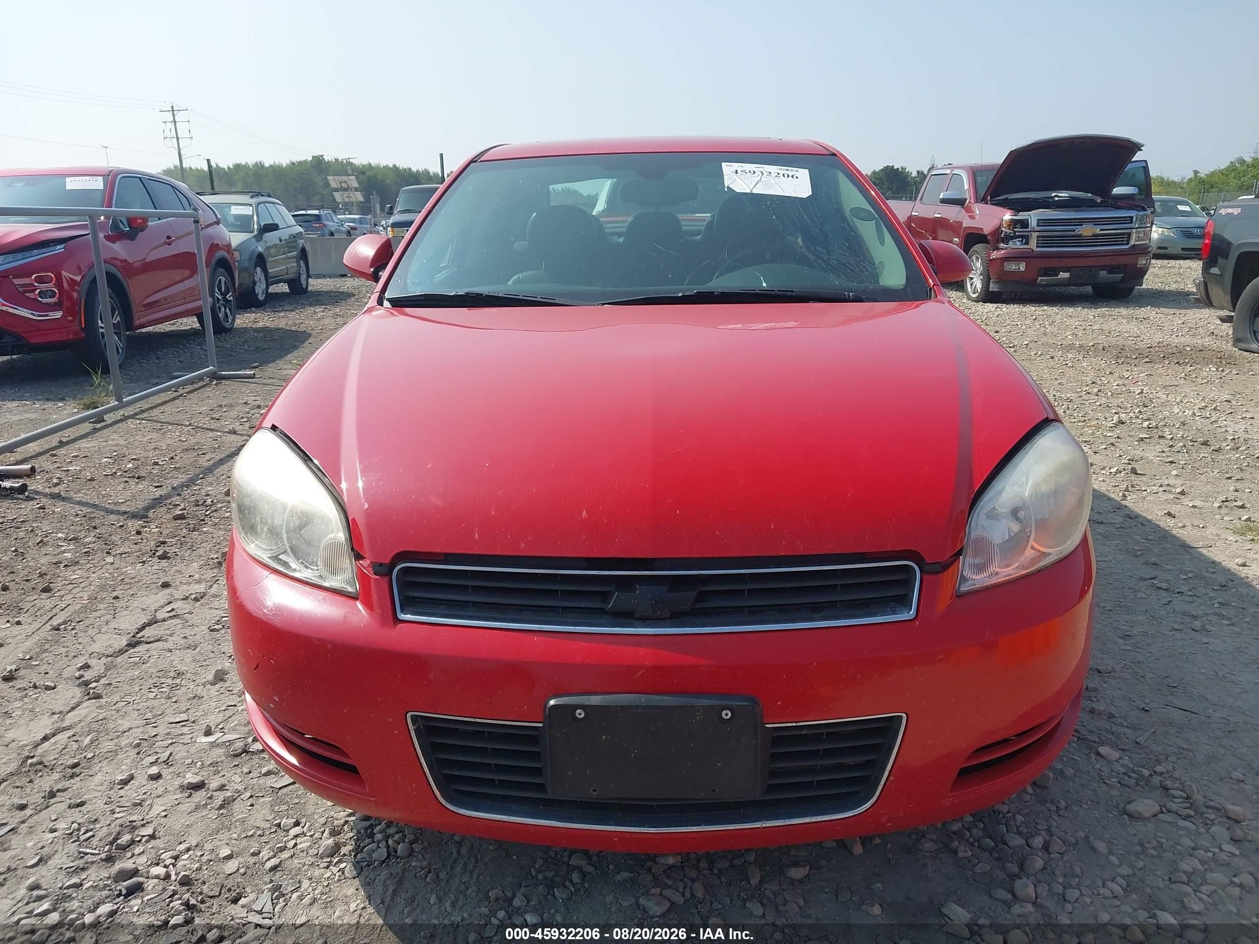 2009 Chevrolet Impala Lt Red vin: 2G1WT57K591226809