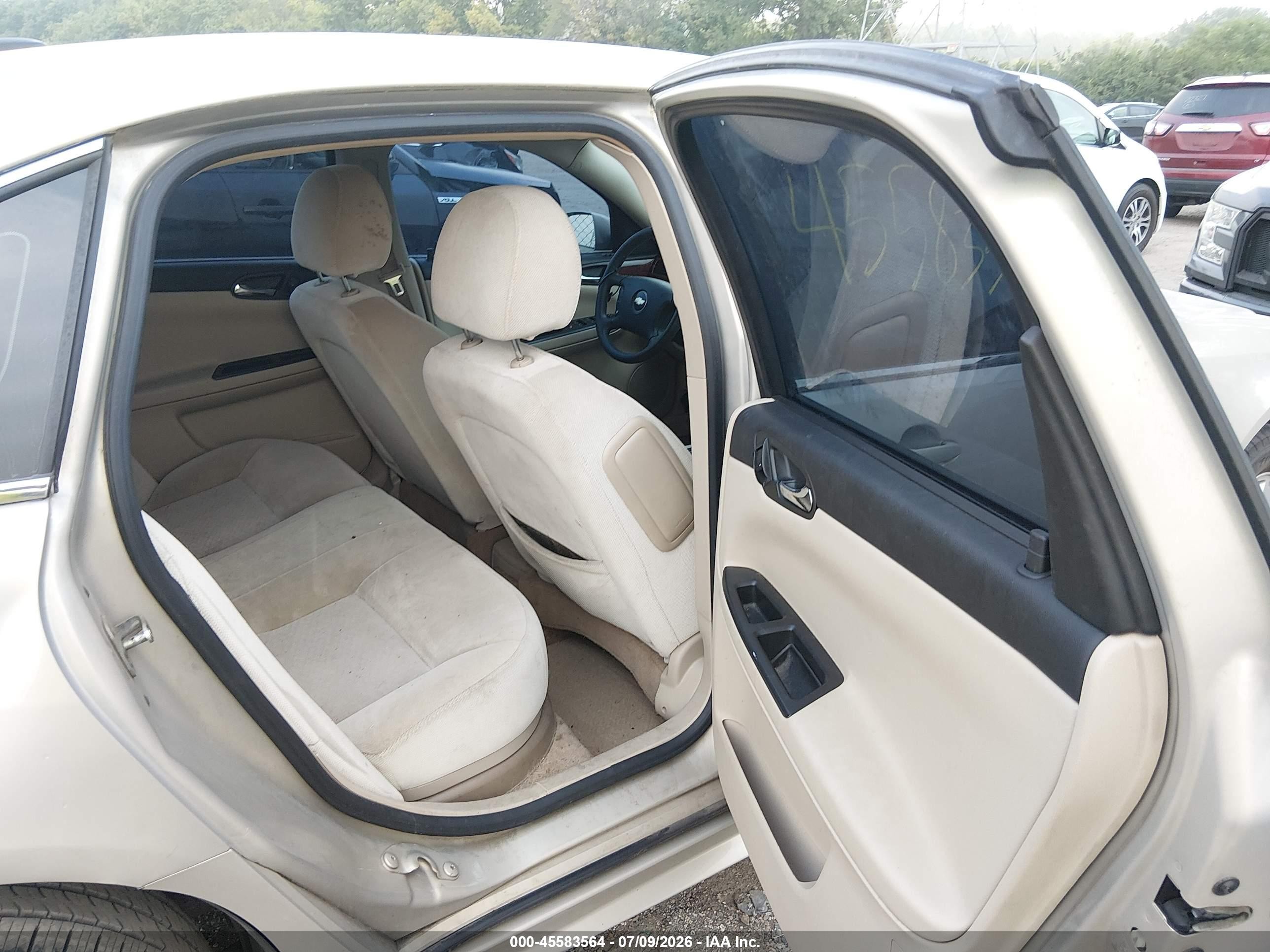 2009 Chevrolet Impala Lt Золотой vin: 2G1WT57K591228401