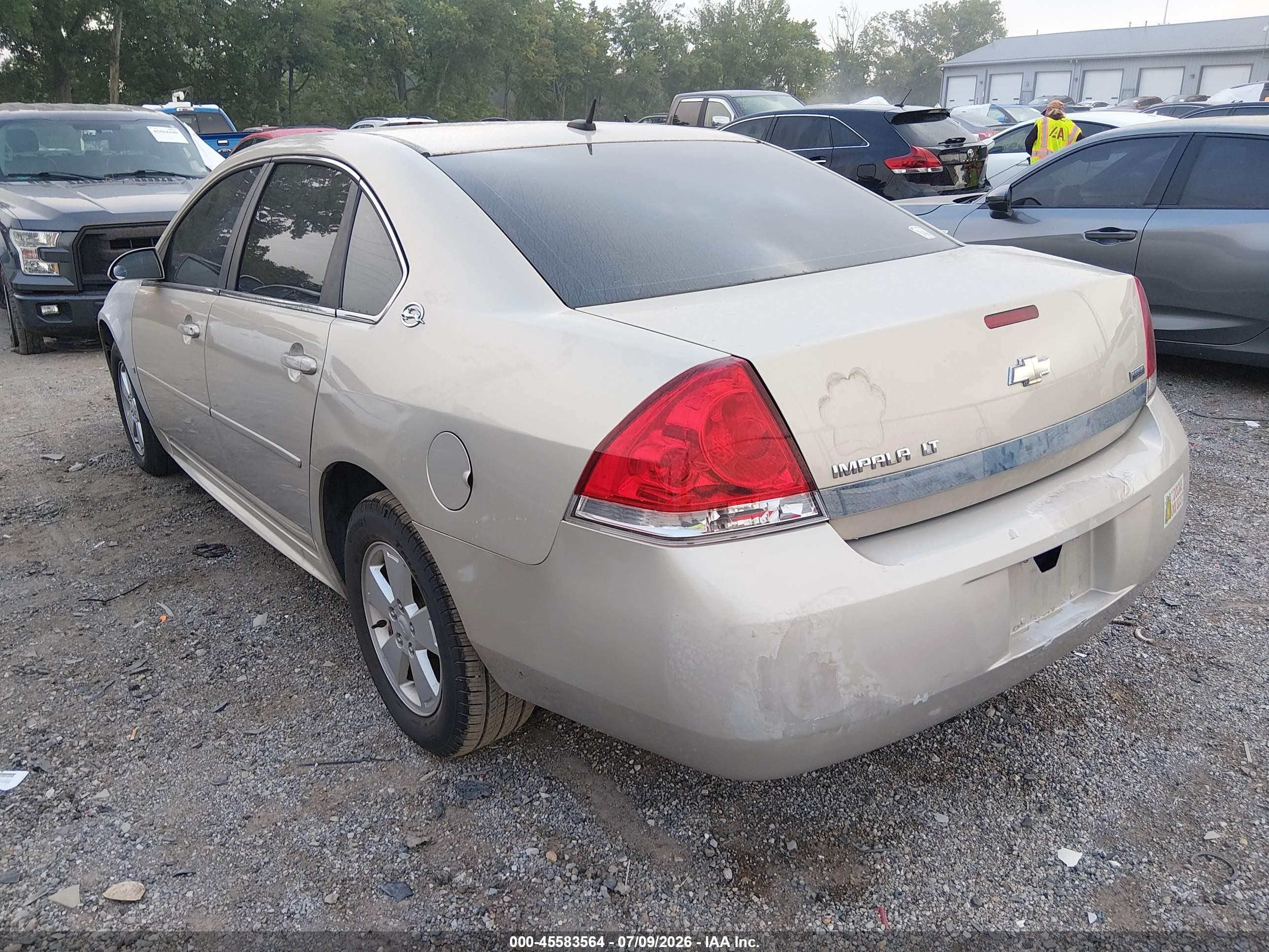2009 Chevrolet Impala Lt Золотой vin: 2G1WT57K591228401