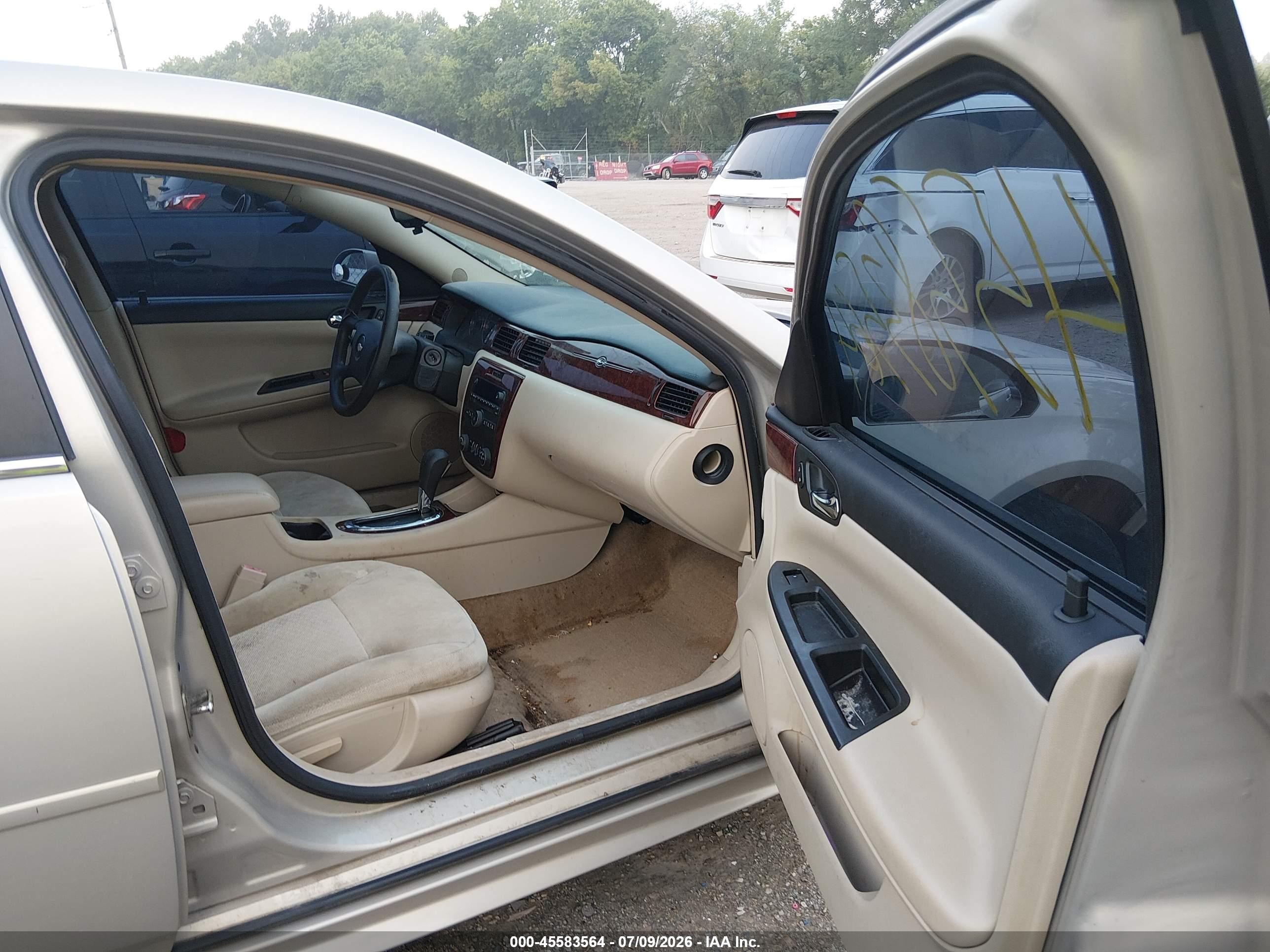 2009 Chevrolet Impala Lt Золотой vin: 2G1WT57K591228401