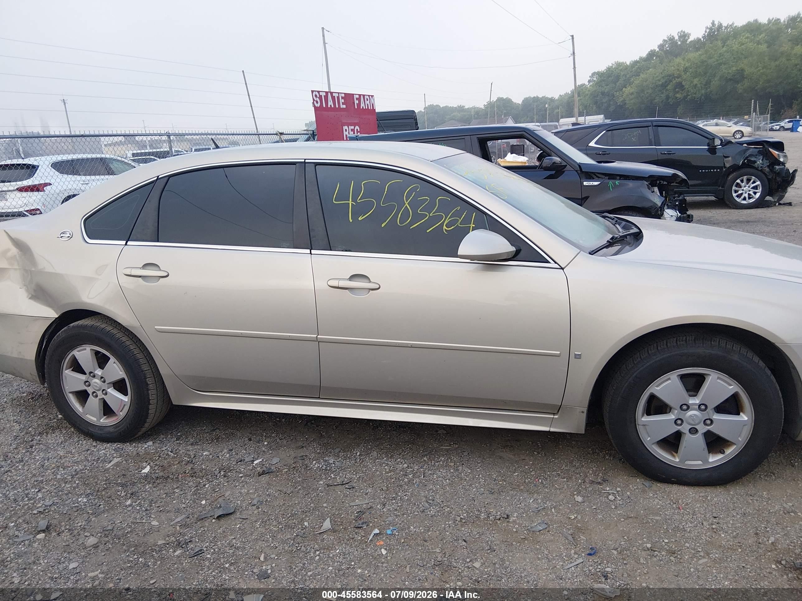 2009 Chevrolet Impala Lt Золотой vin: 2G1WT57K591228401